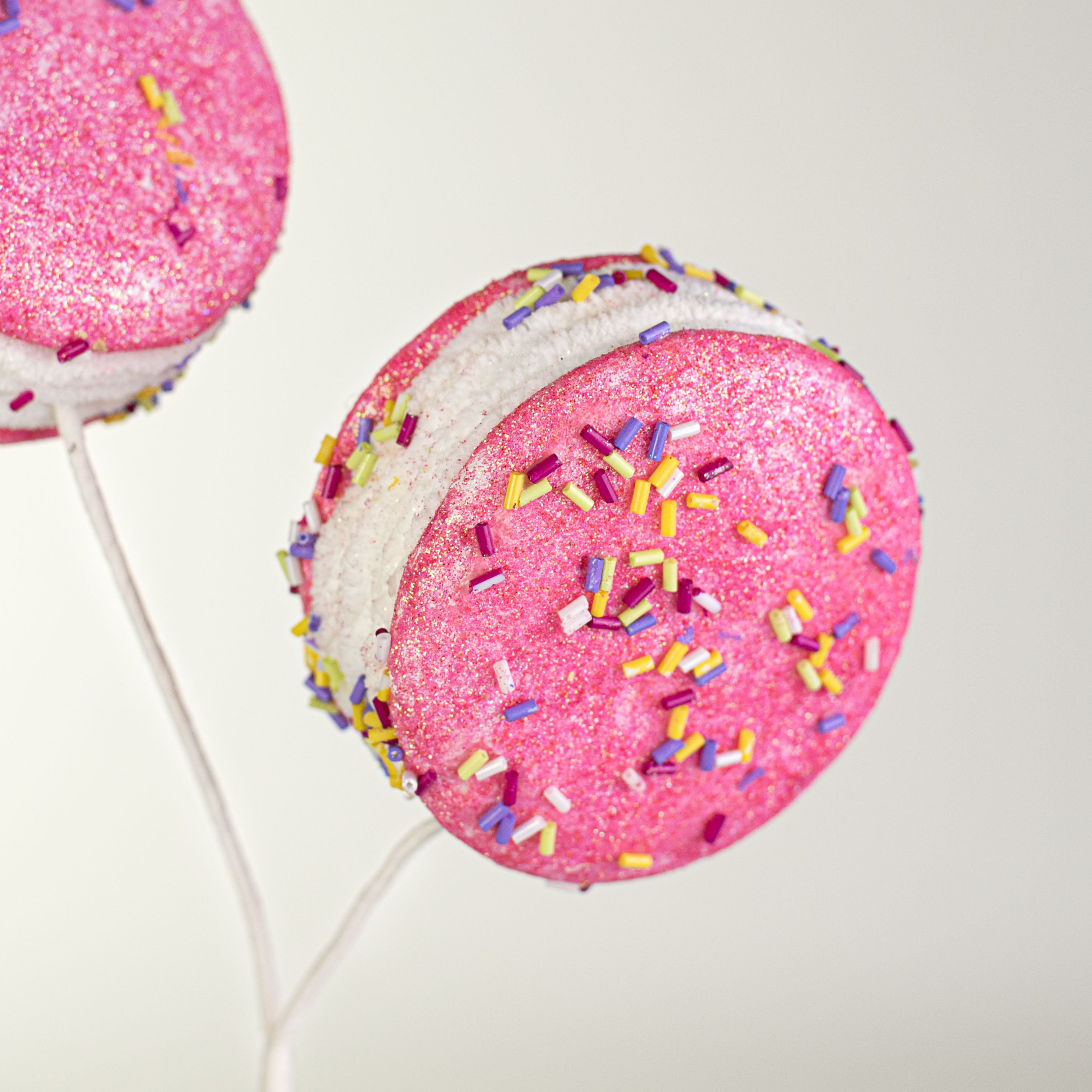 18" Sprinkle Macaron Spray: Pink Lifestyle Photo