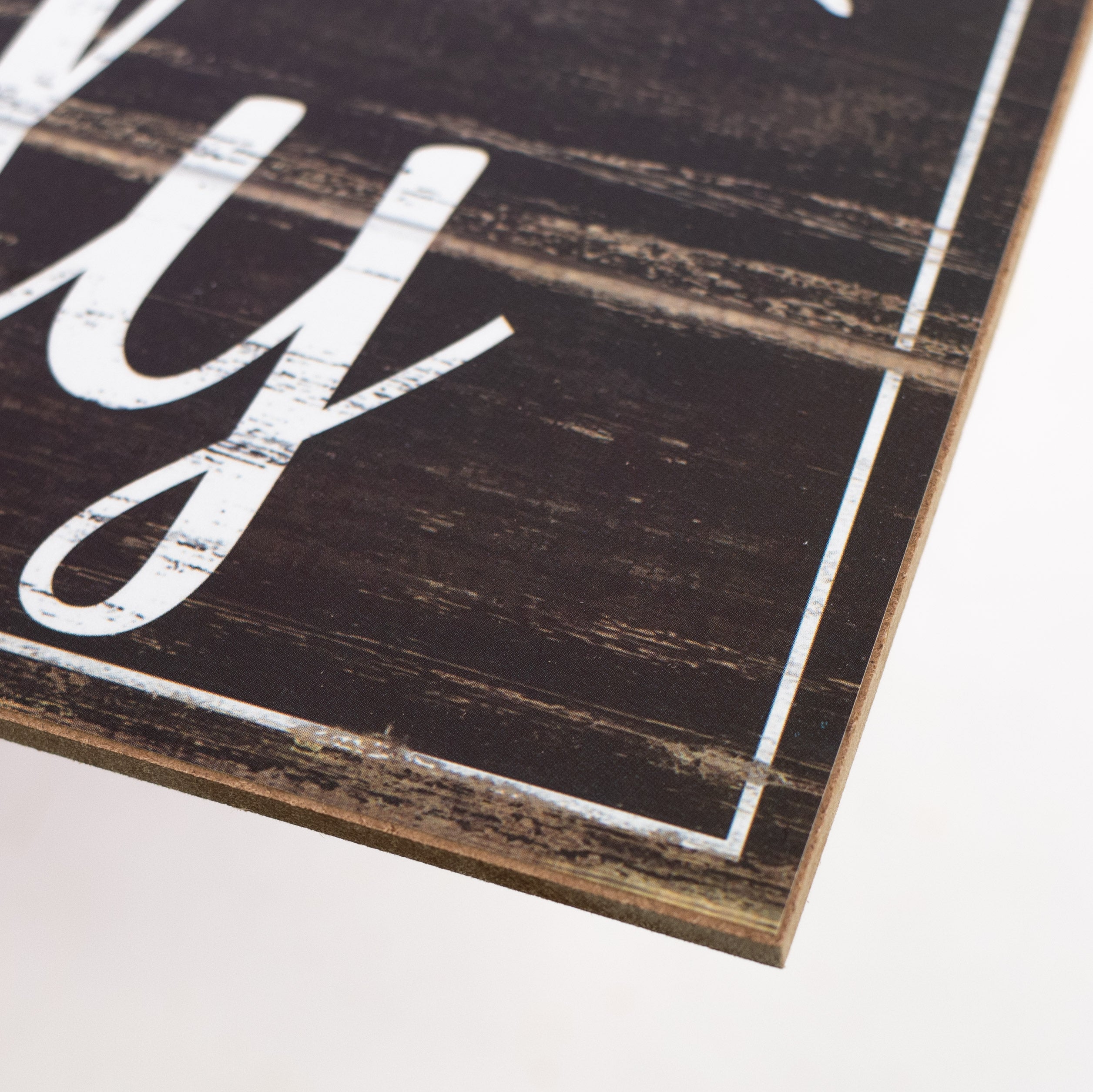 10" Square Wooden Sign: Cat Lady detail photo 3