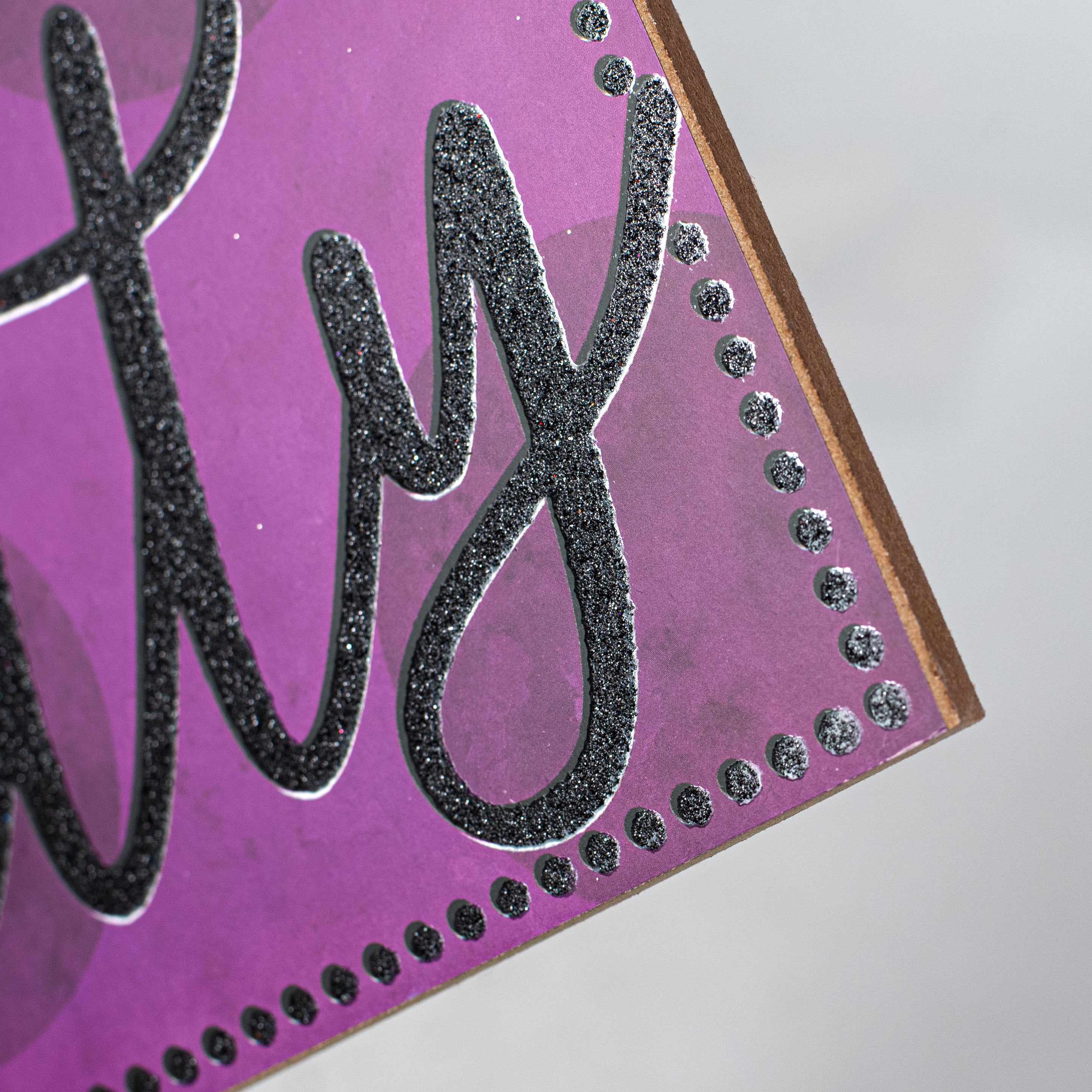 10" Square Wooden Sign: Gone Batty detail photo 3