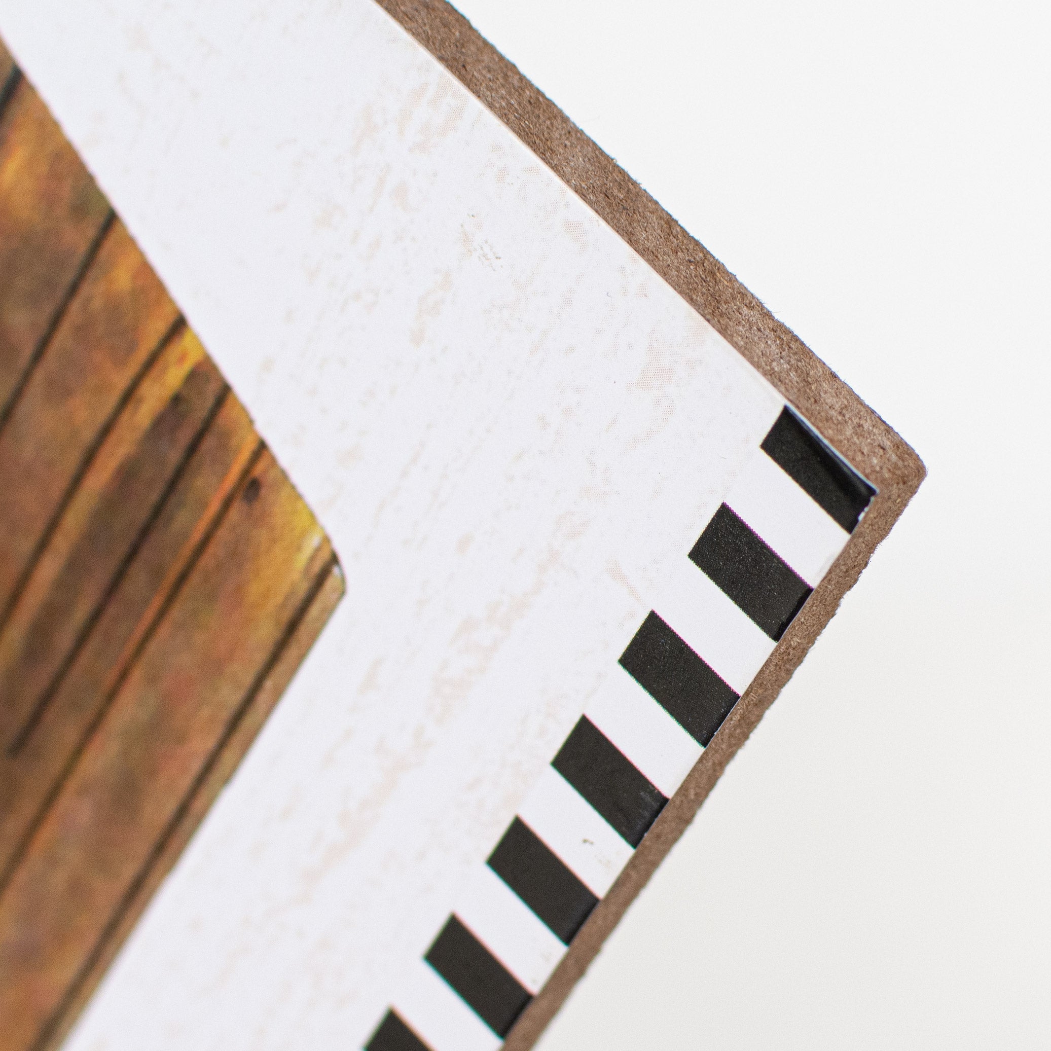 10" Square Wooden Sign: Homegrown Vegetables detail photo 3