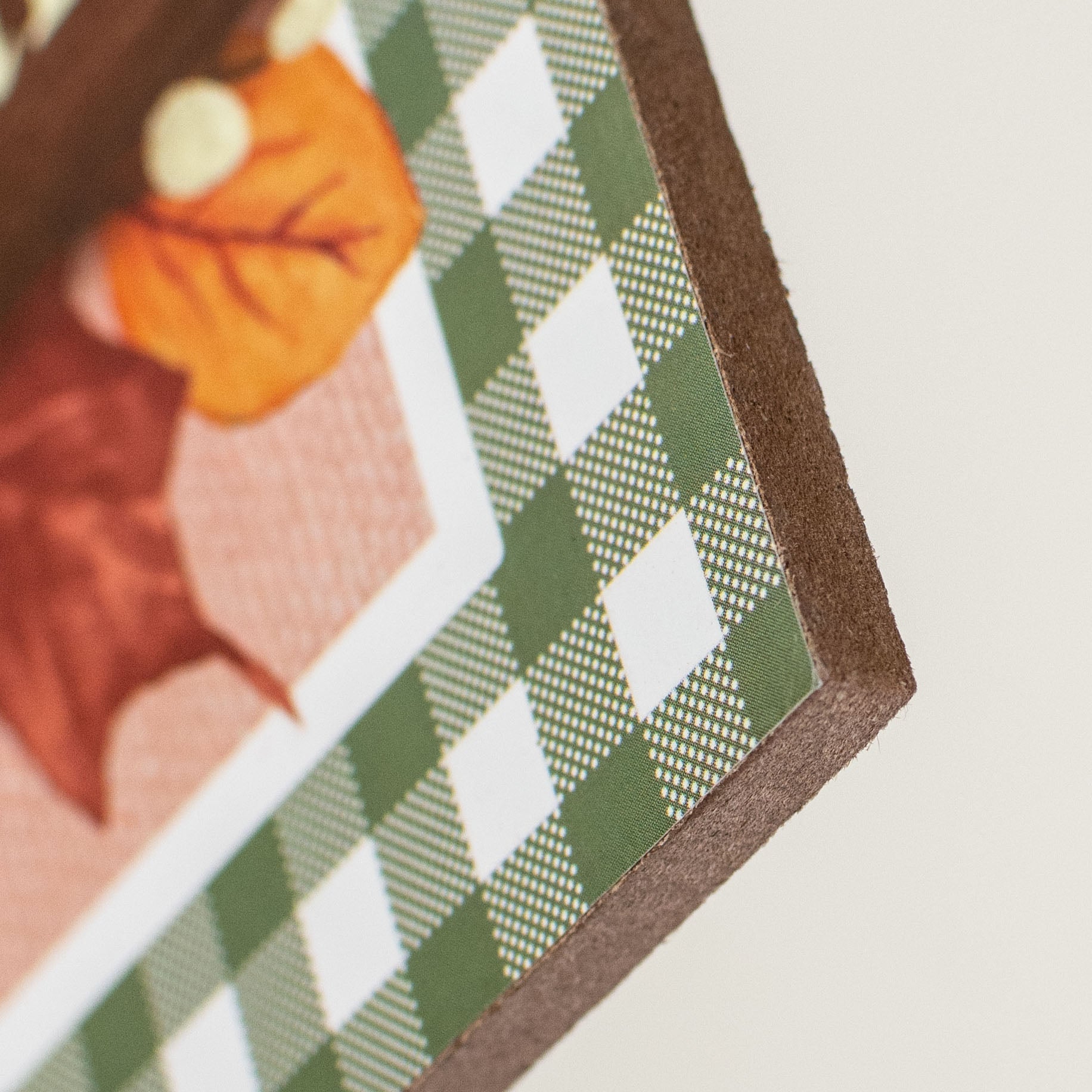 10" Square Wooden Sign: I Love Fall Most of All detail photo 3