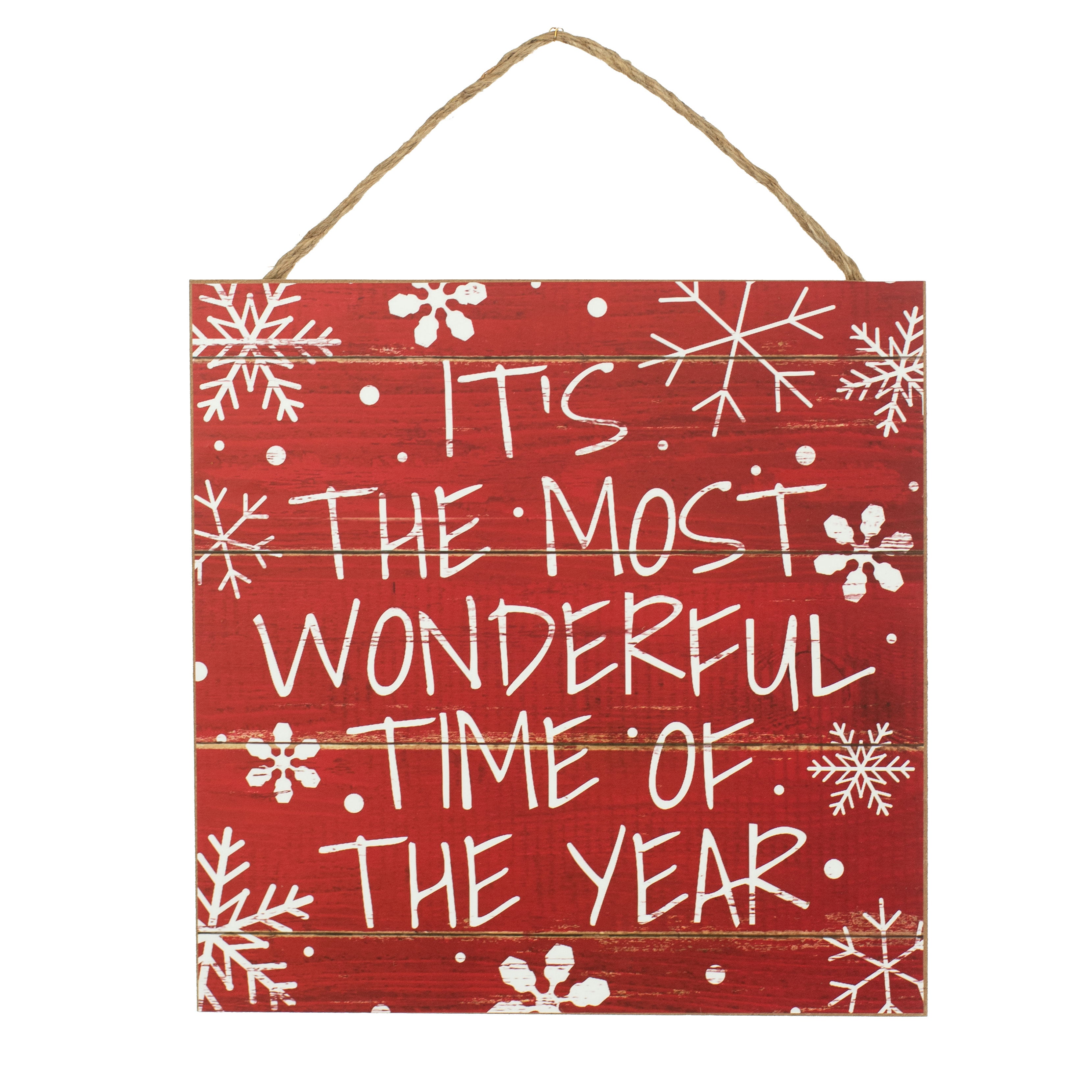 10" Square Wooden Sign: Most Wonderful Time Item Number: AP8434