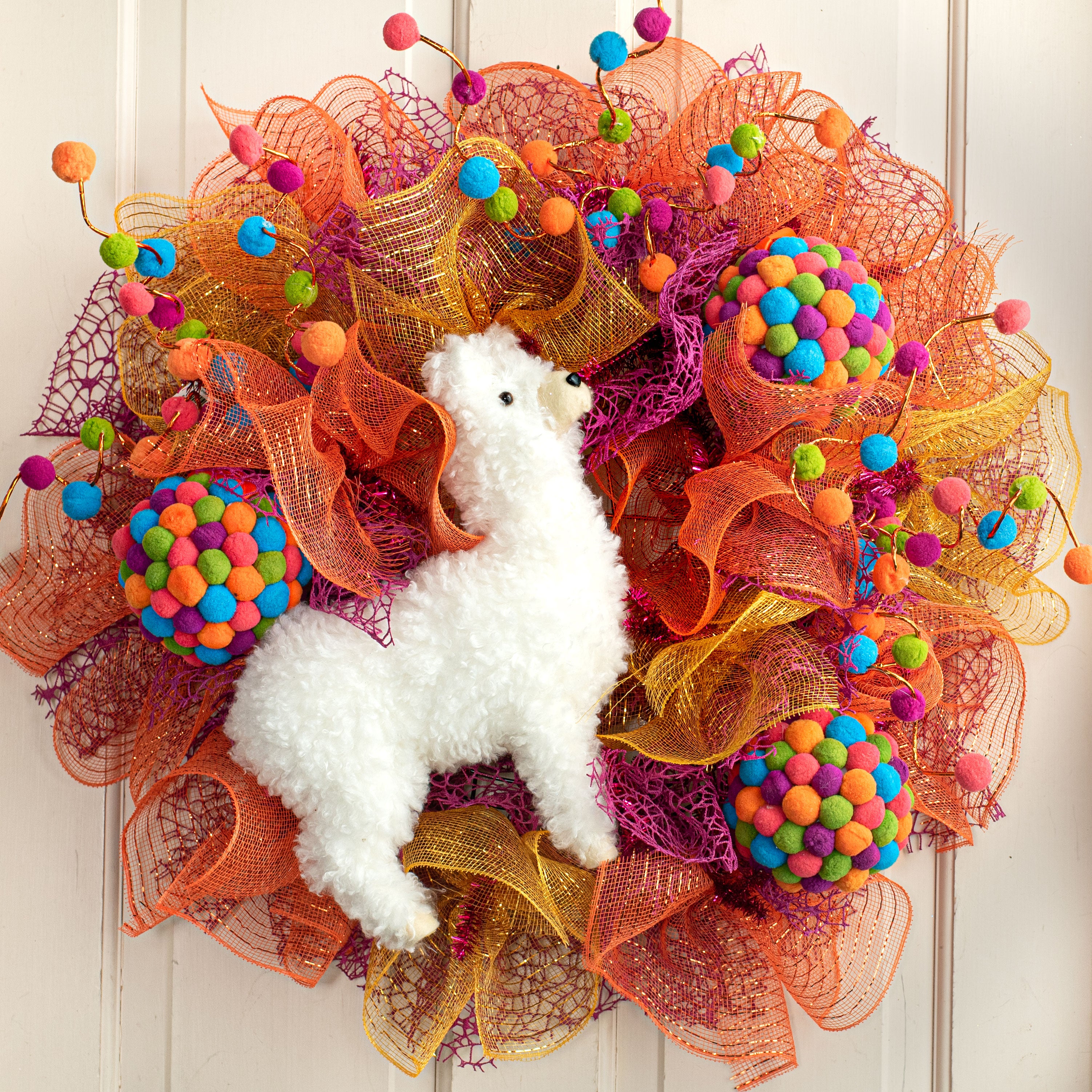 13" Standing Llama Ornament Lifestyle Photo