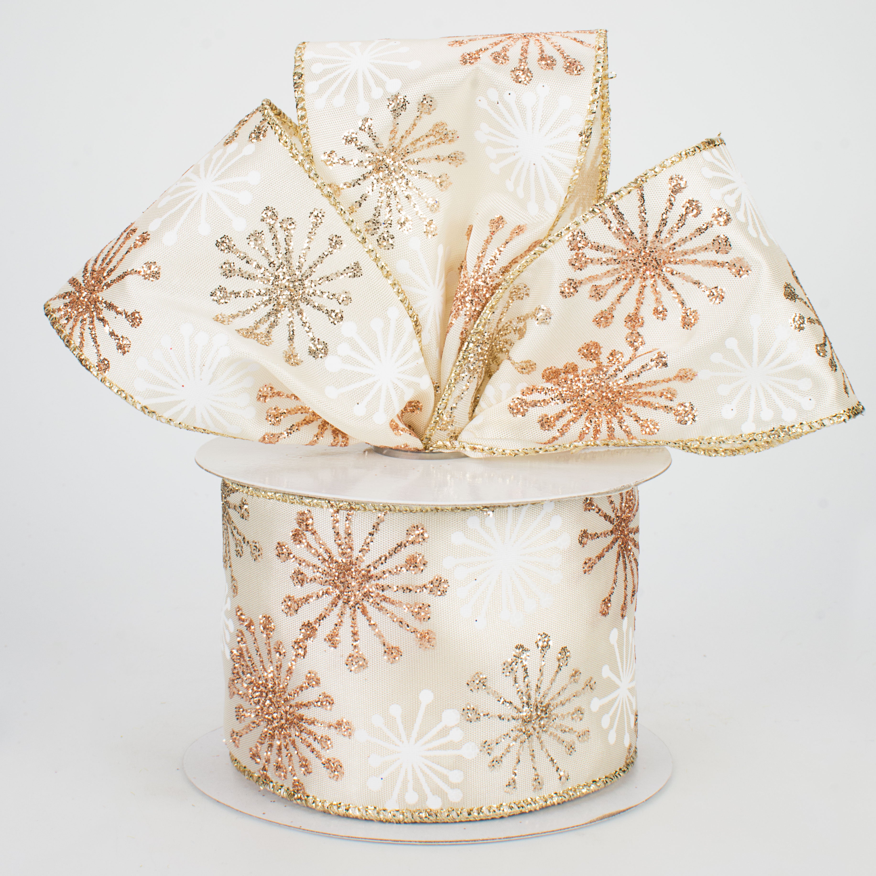2.5" Star Ribbon: Gold & Silver (10 Yards) Lifestyle Photo