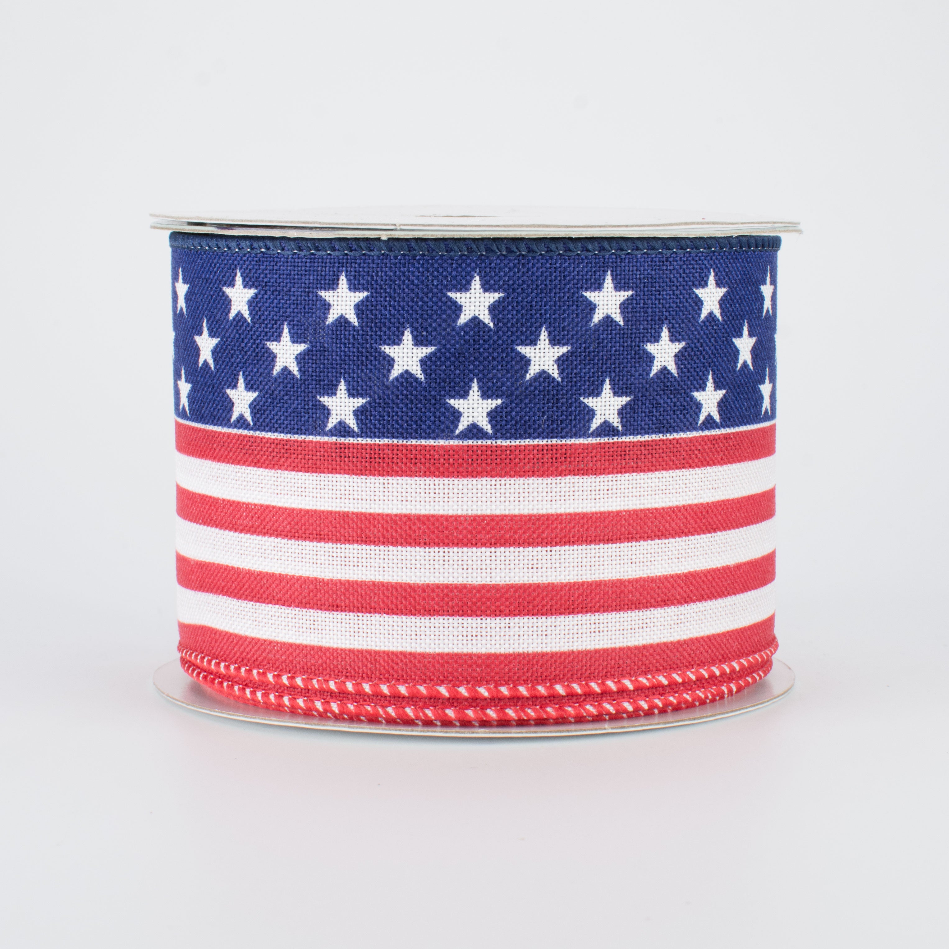 2.5" Stars & Stripes Ribbon: Red, White, Blue (10 Yards)