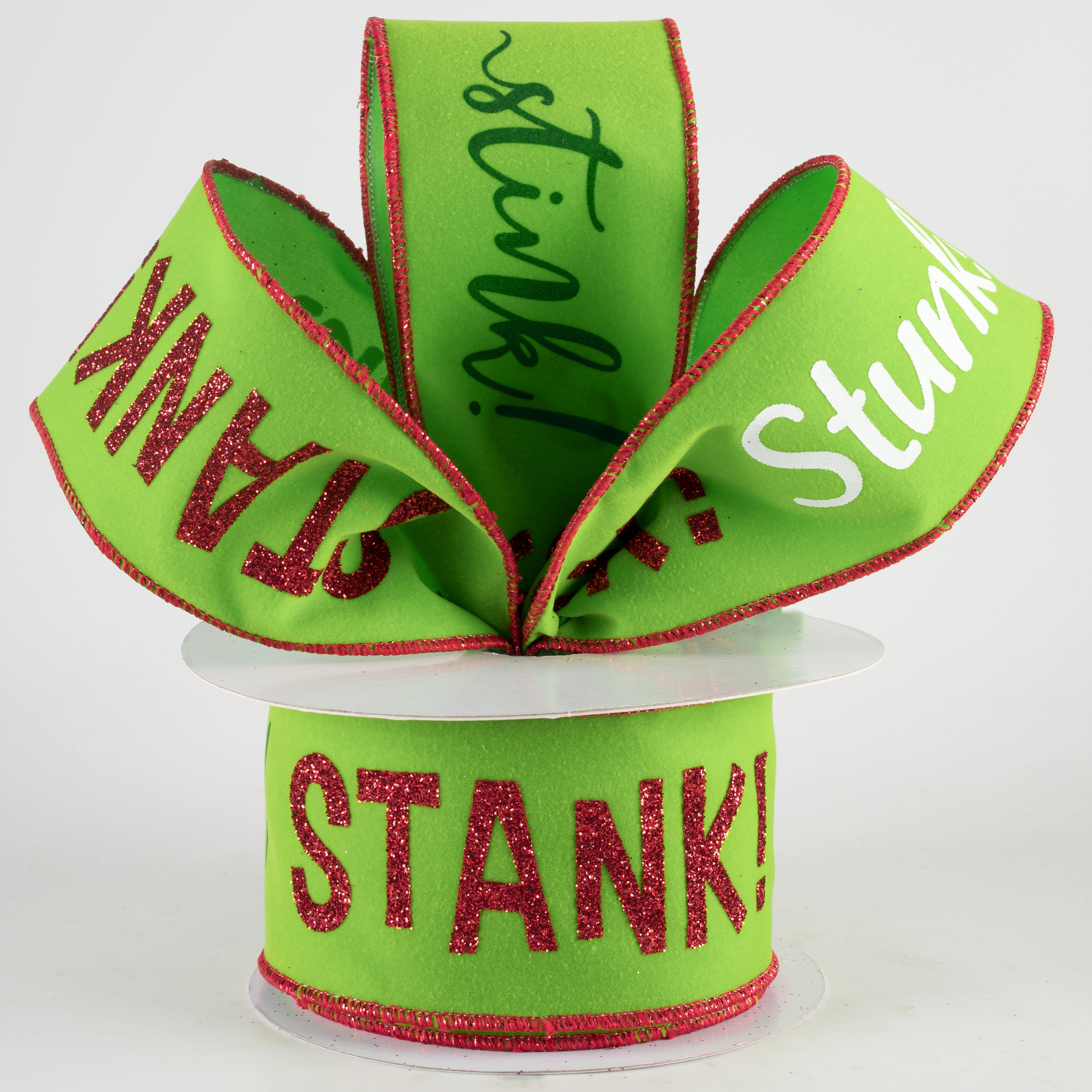 2.5" Stink Stank Stunk Velvet Ribbon (10 Yards) Lifestyle Photo