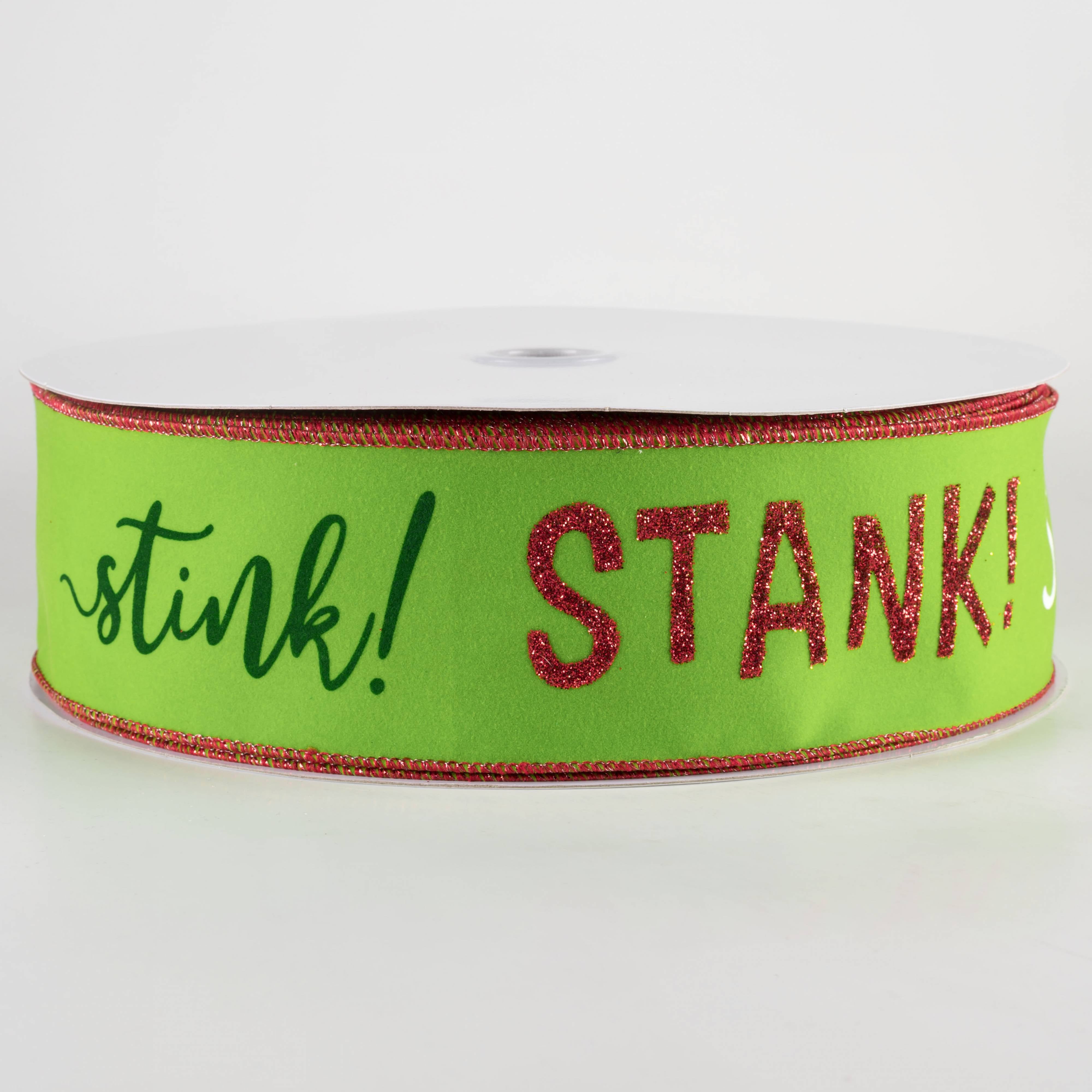 2.5" Stink Stank Stunk Velvet Ribbon (50 Yards) Item Number: RGF548033
