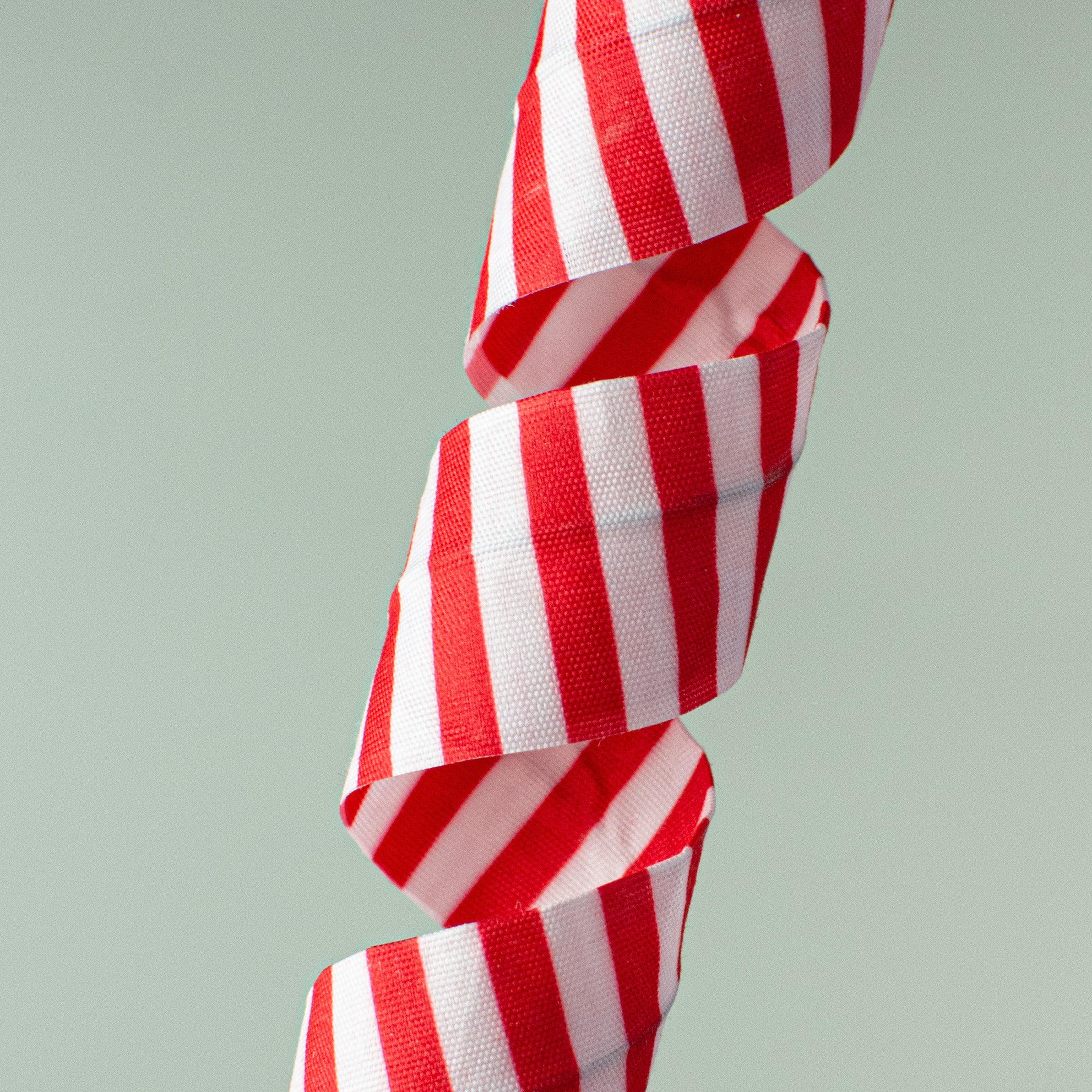24" Stripe Curly Pick: Red & White Lifestyle Photo