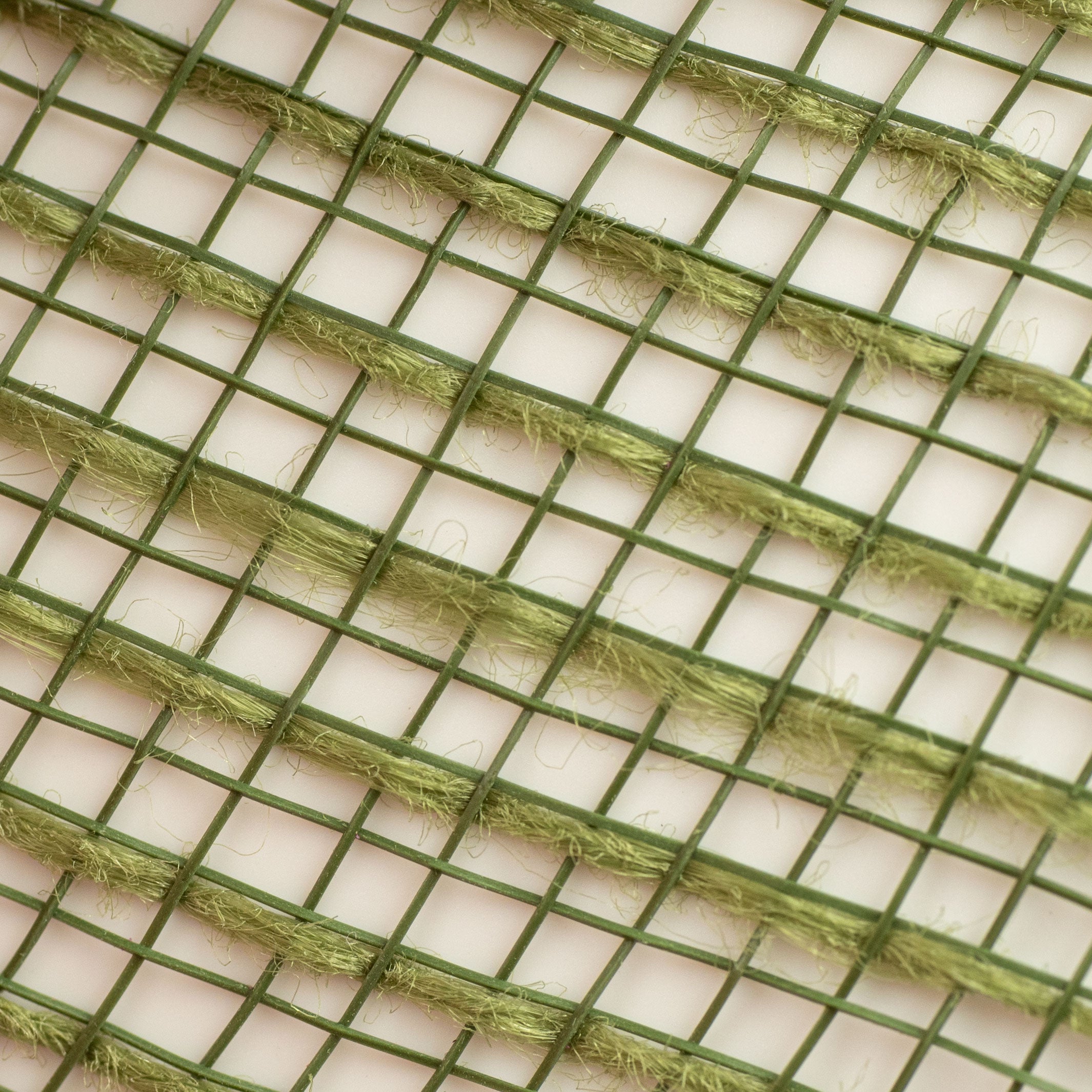 10" Stripe Fabric Mesh: Moss Green detail photo 3
