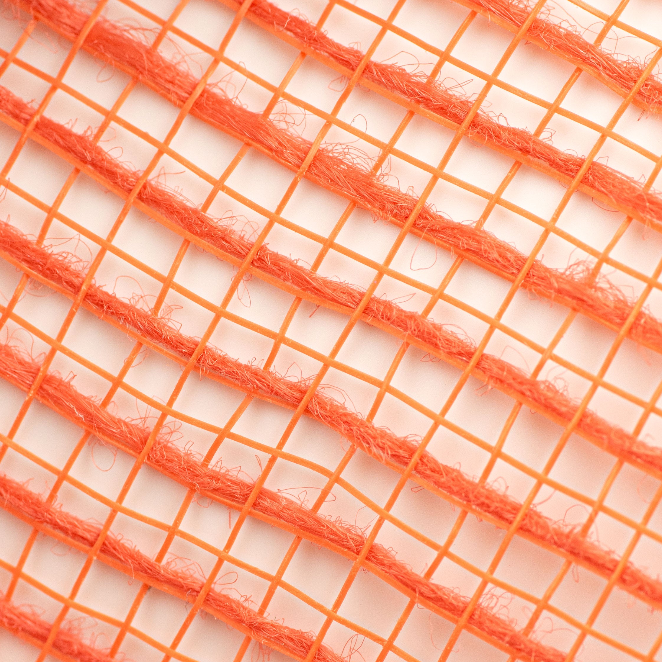 10" Stripe Fabric Mesh: Orange detail photo 3
