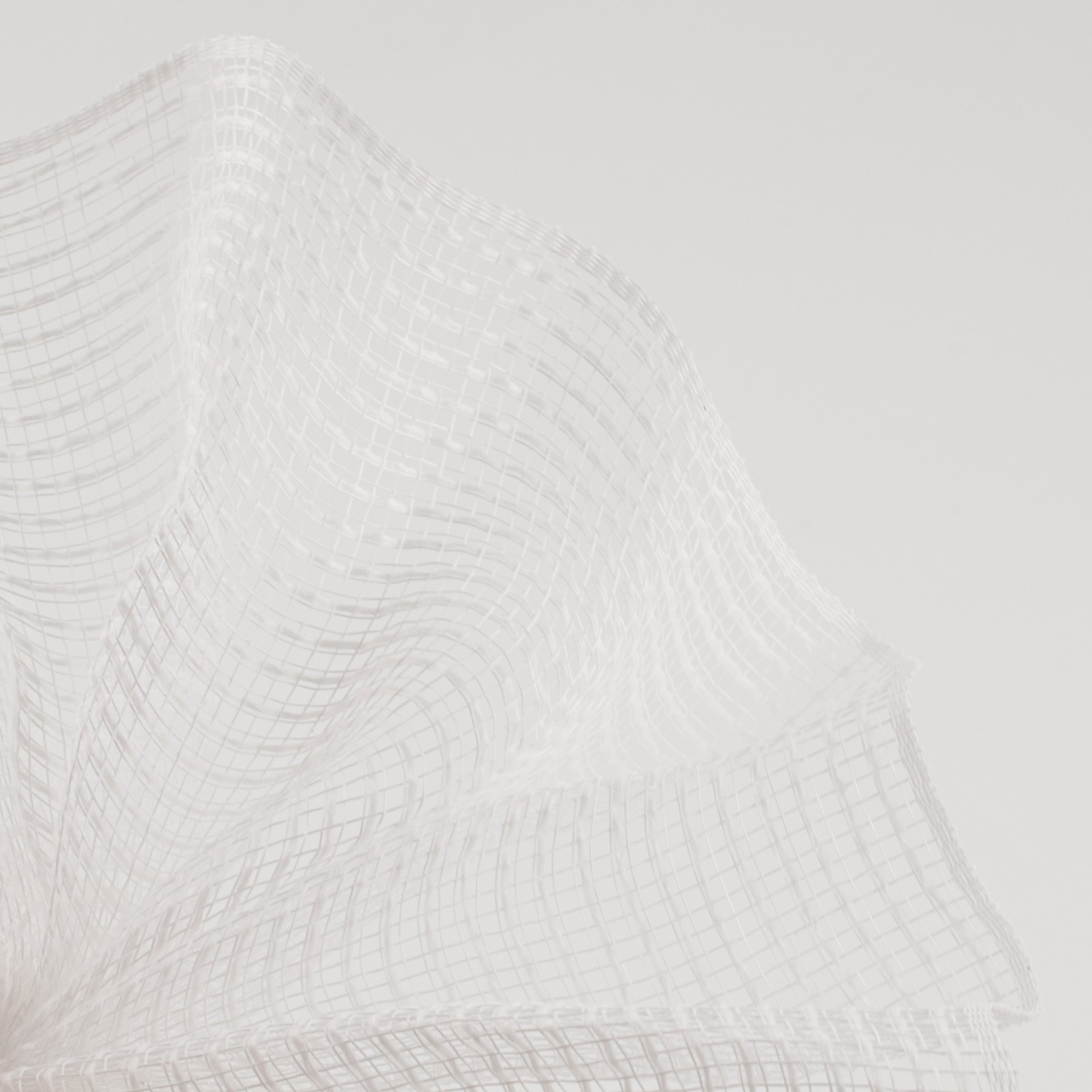 10" Stripe Fabric Mesh: White Lifestyle Photo