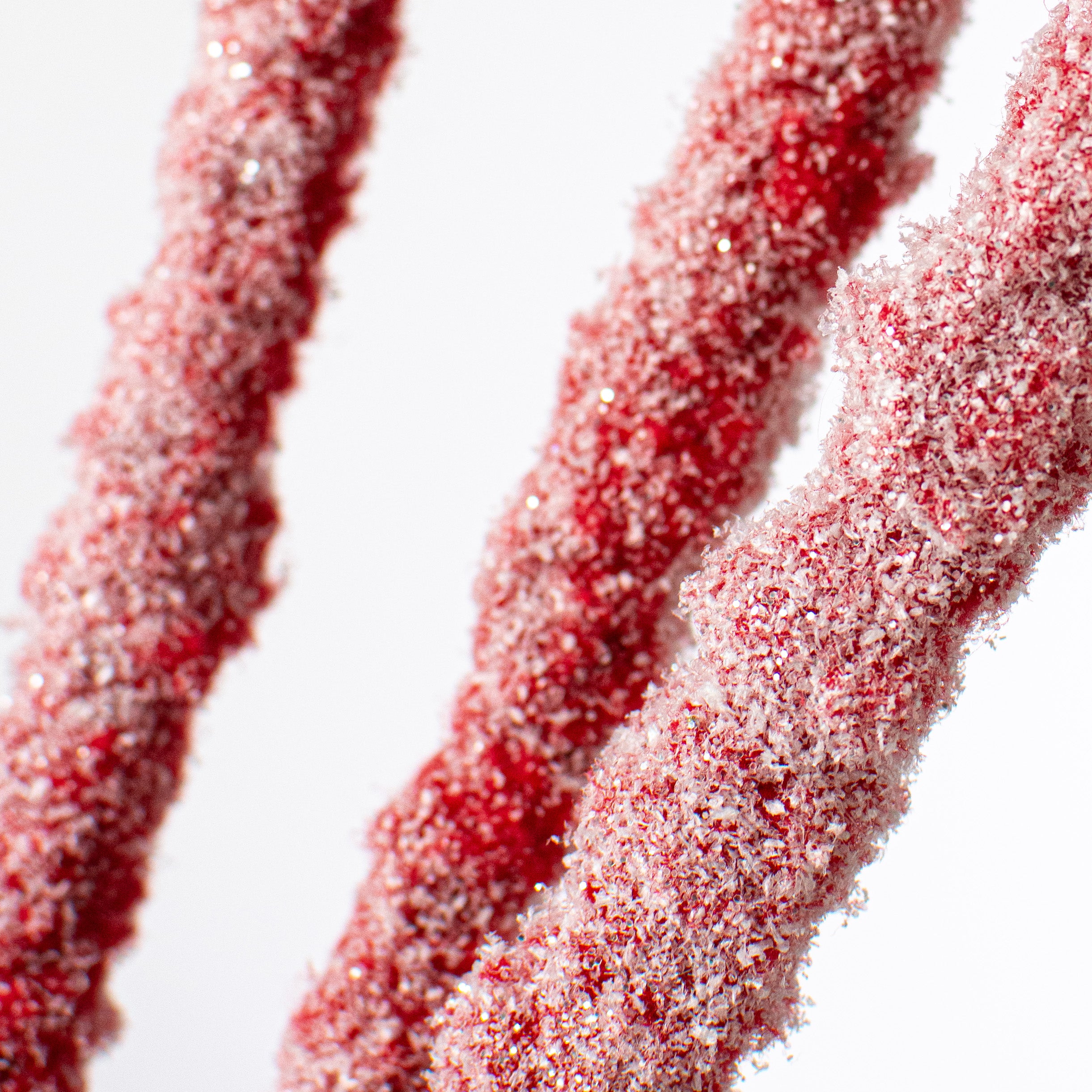 26" Sugar Glazed Wool Tinsels Spray: Red Lifestyle Photo