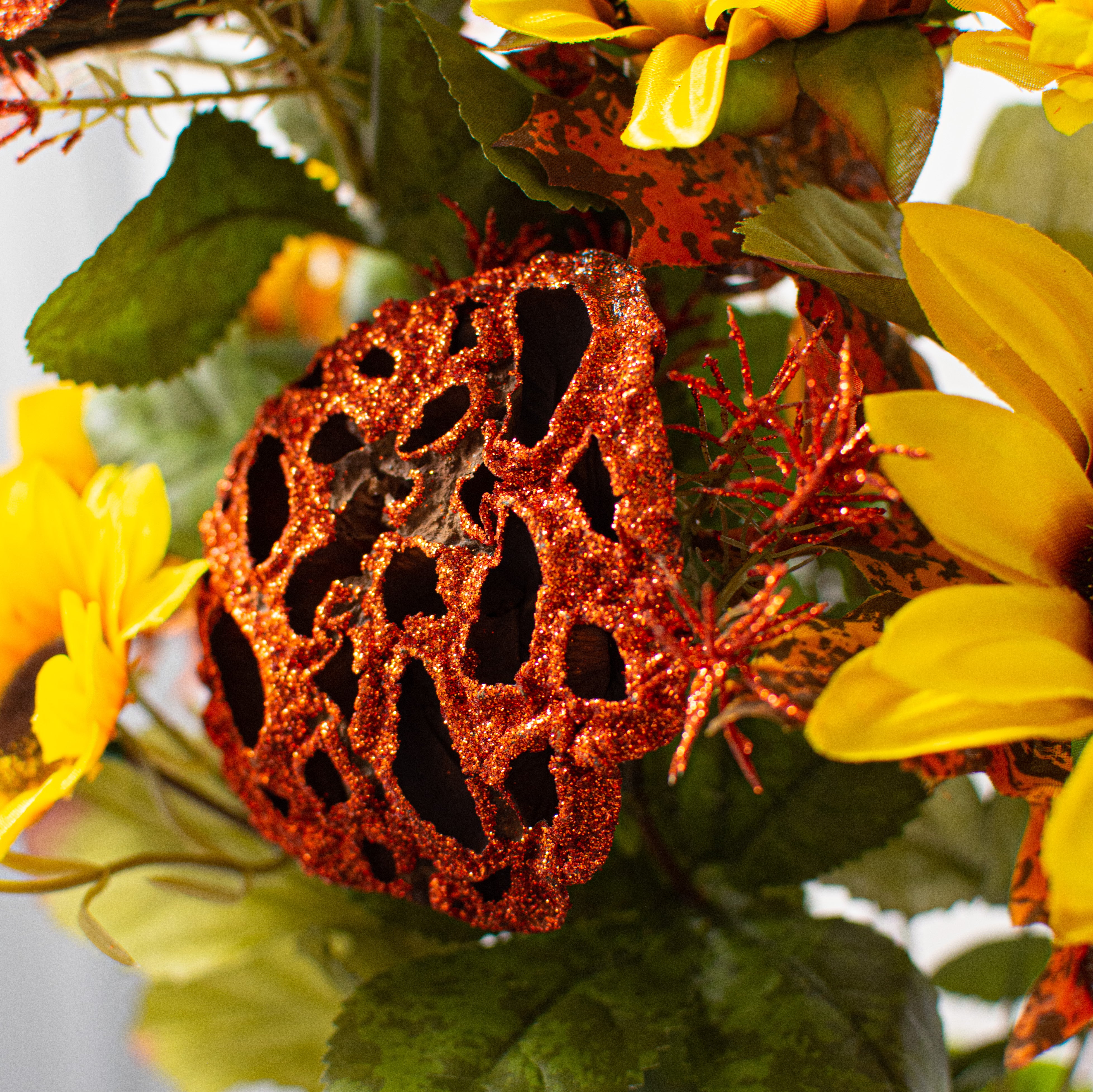 Sunflower & Lotus Pod Bush (9 Stem) Lifestyle Photo