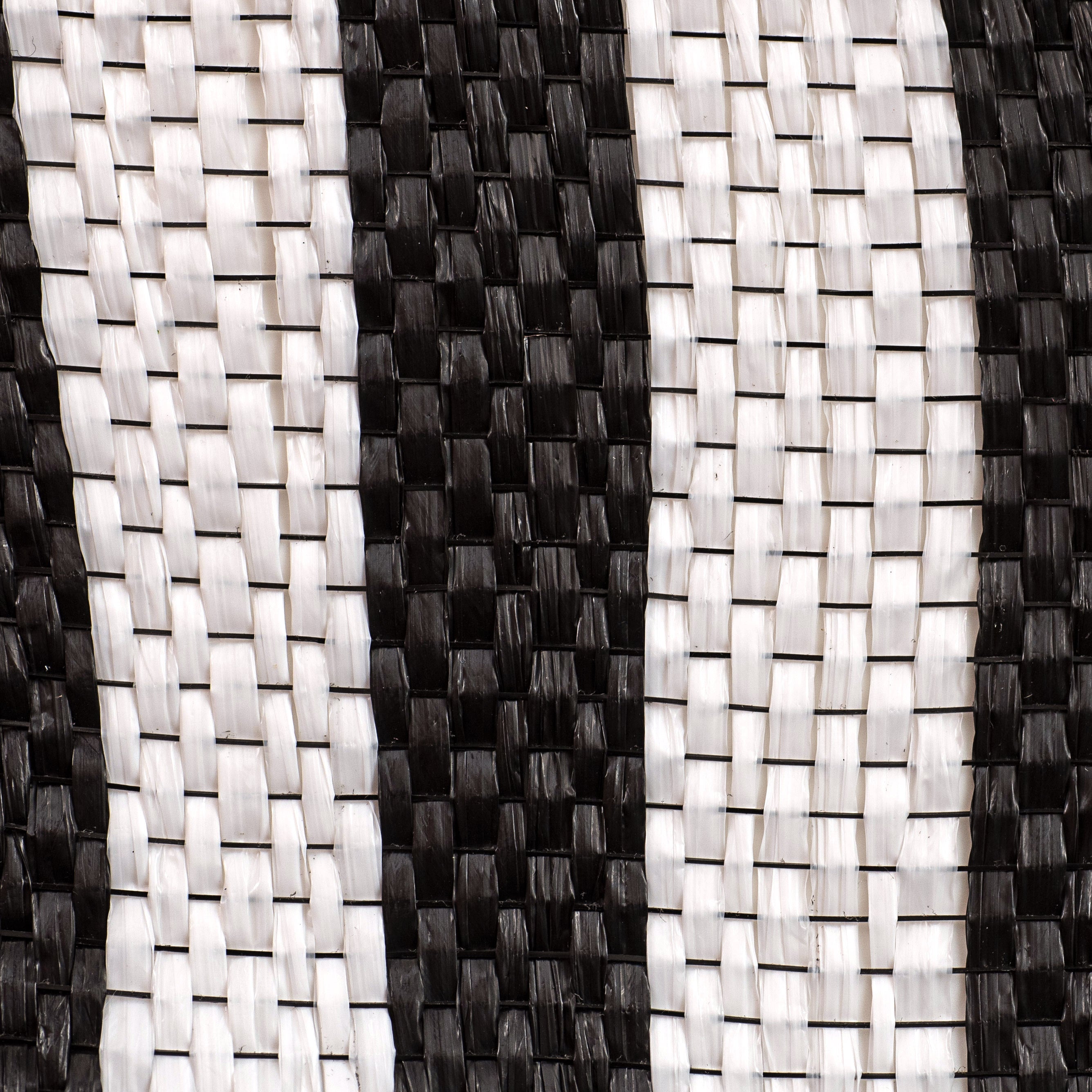 10" Super Bold Stripe Mesh: Black & White detail photo 3