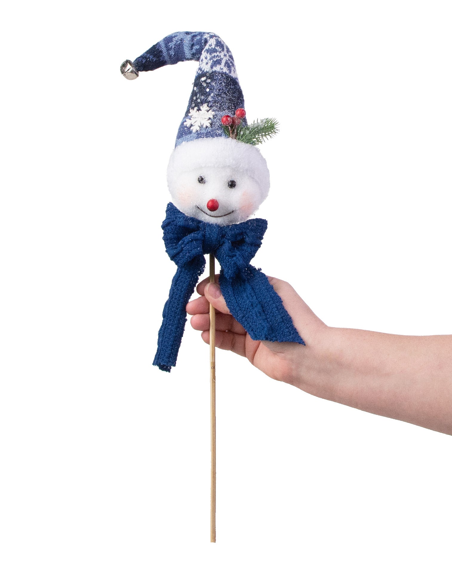 23.5" Sweet Snowman Pick: Blue detail photo 3