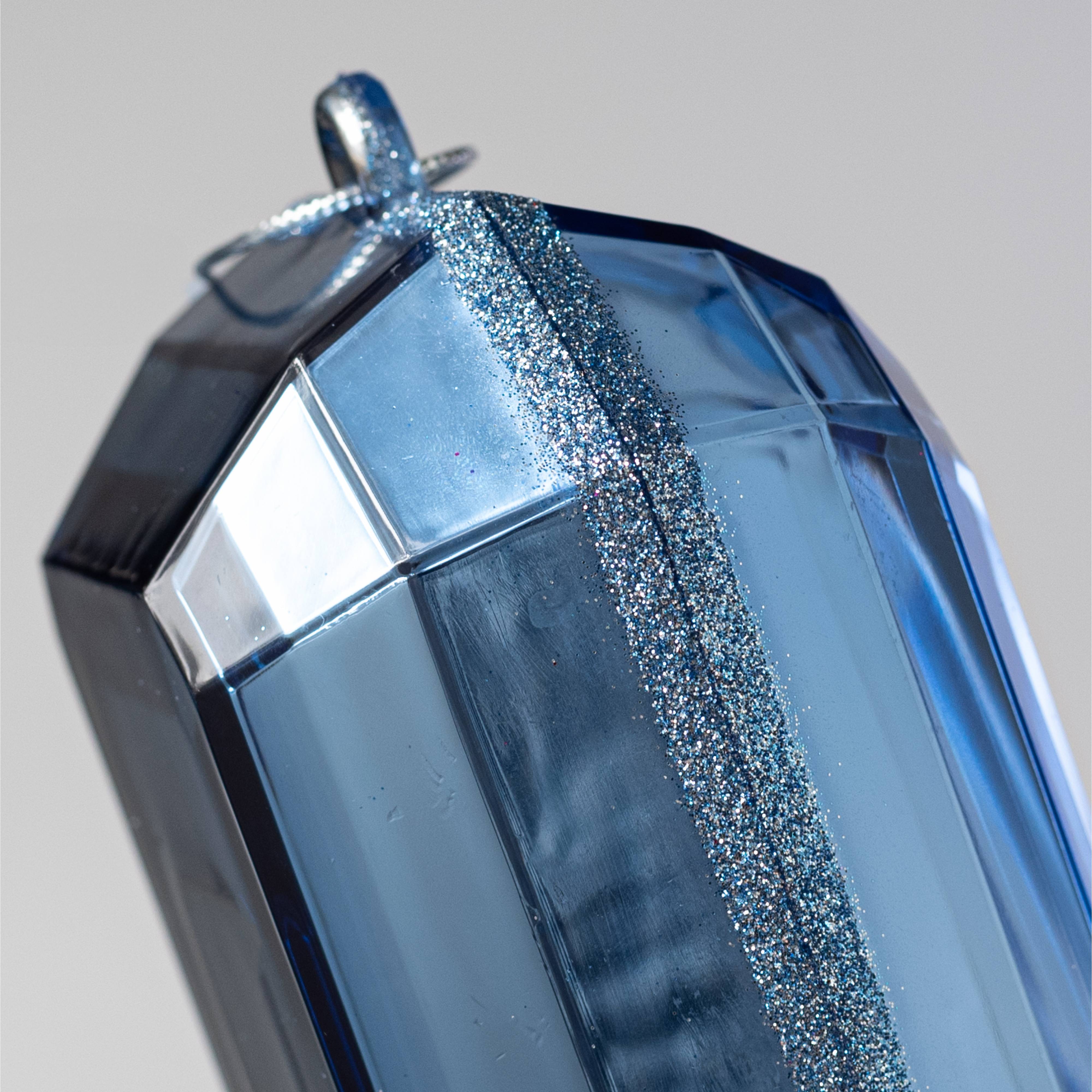 7.75" Tall Jewel Gem Ornament: Blue detail photo 3