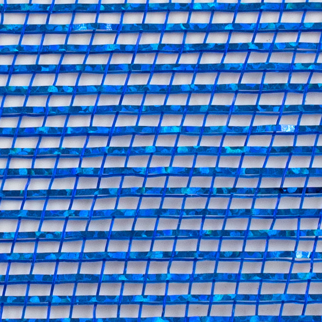 10" Thin Laser Foil Mesh: Royal Blue detail photo 3