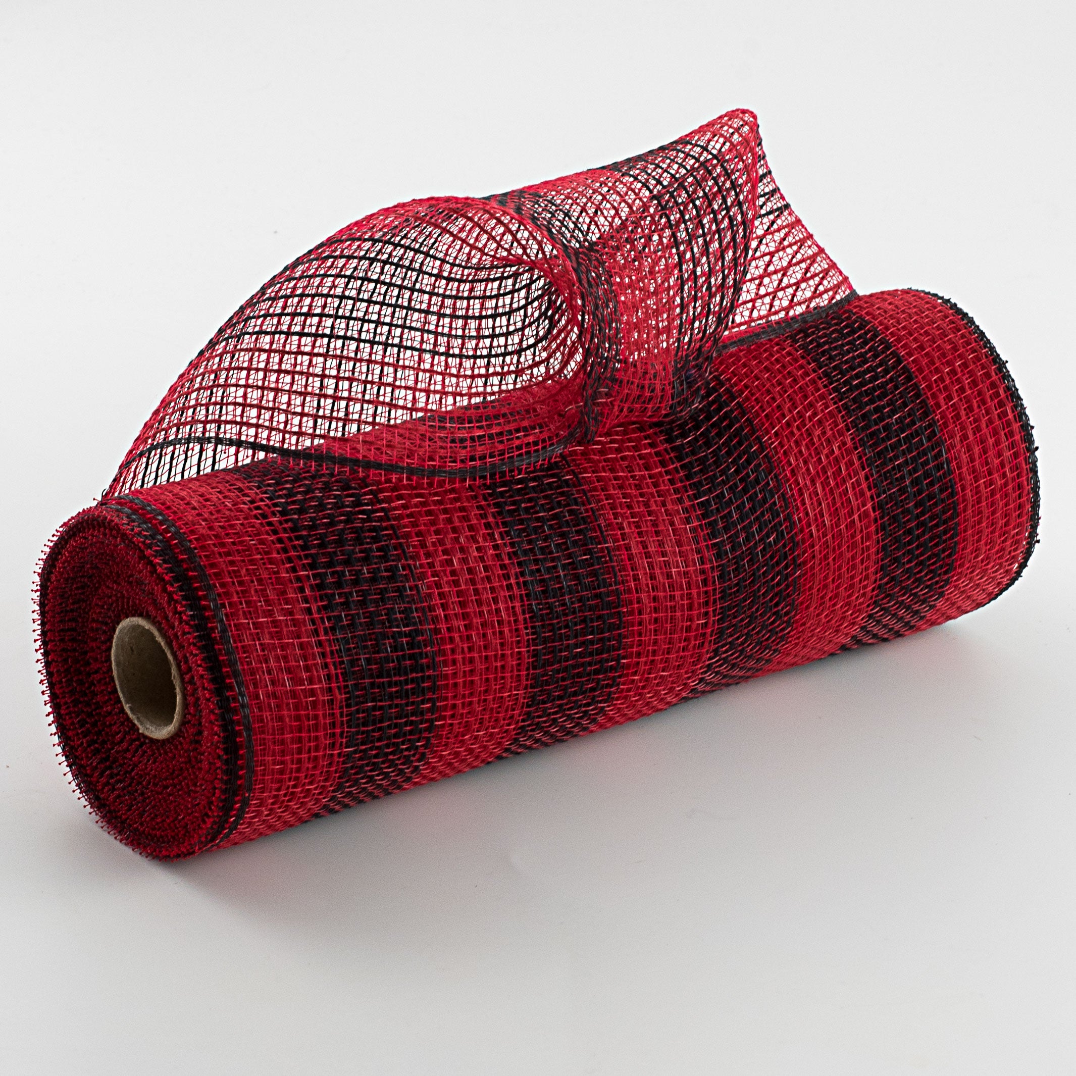 10" Thin Stripe Fabric Mesh: Red & Black Item Number: RY8319E6