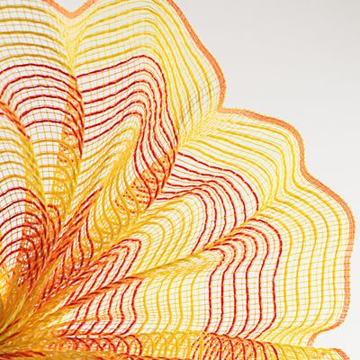10" Thin Stripe Fabric Mesh: Yellow & Orange Lifestyle Photo
