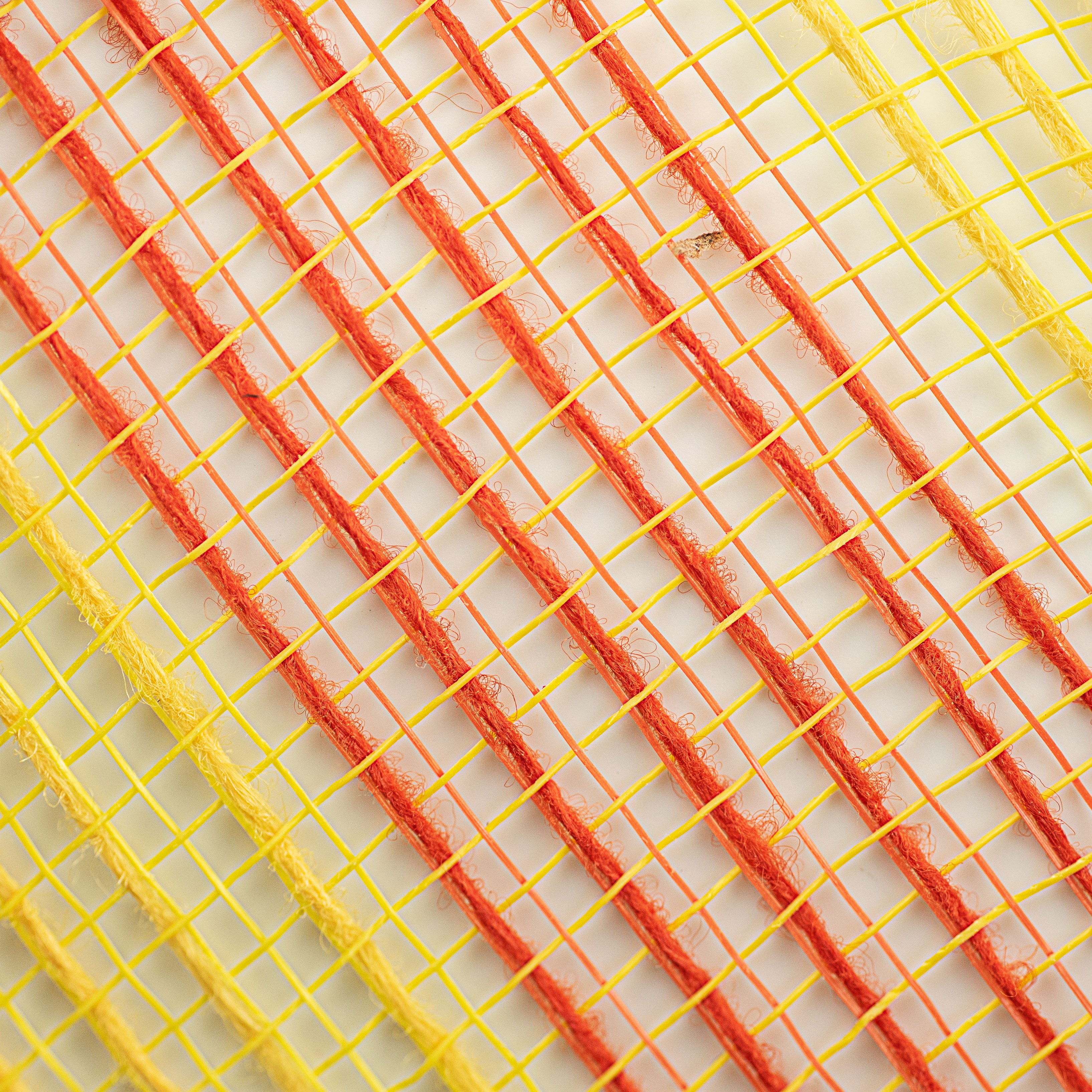 10" Thin Stripe Fabric Mesh: Yellow & Orange detail photo 3