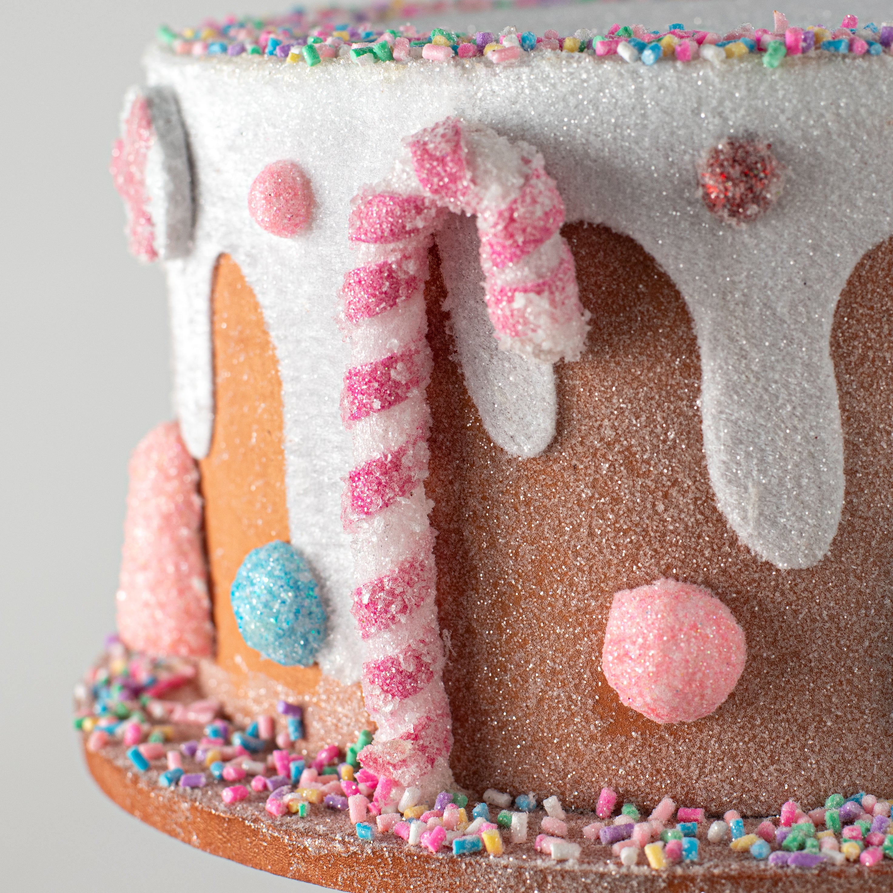 9" 2-Tier Christmas Candy Cake Decoration detail photo 5