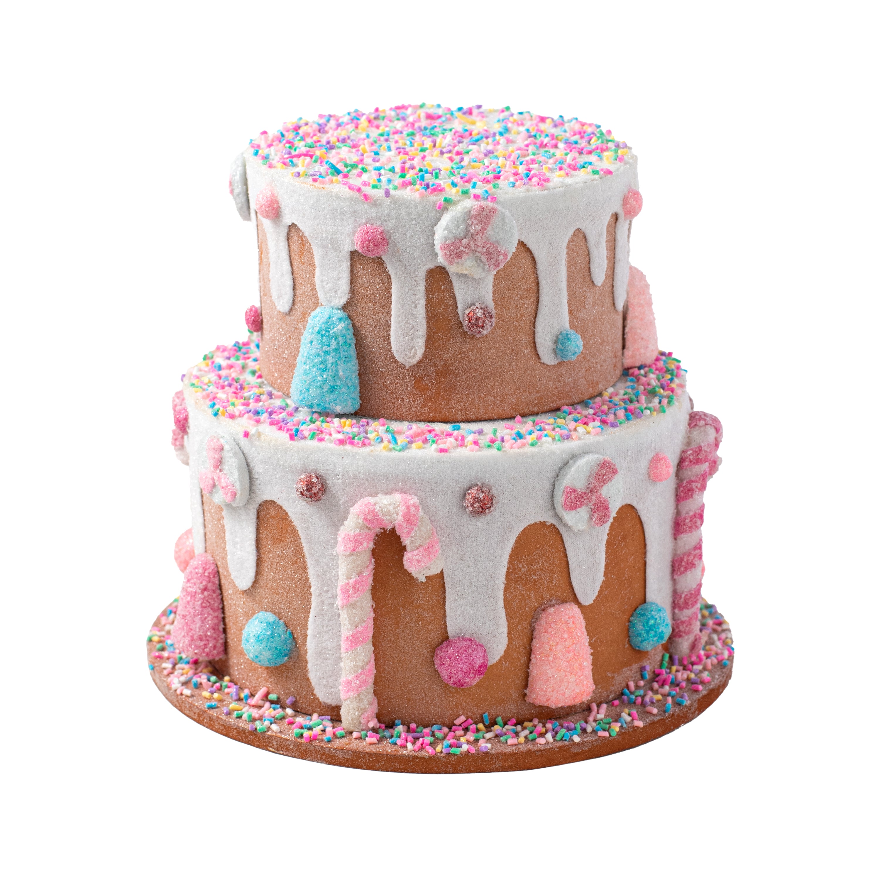 9" 2-Tier Christmas Candy Cake Decoration Item Number: 85788BLPK