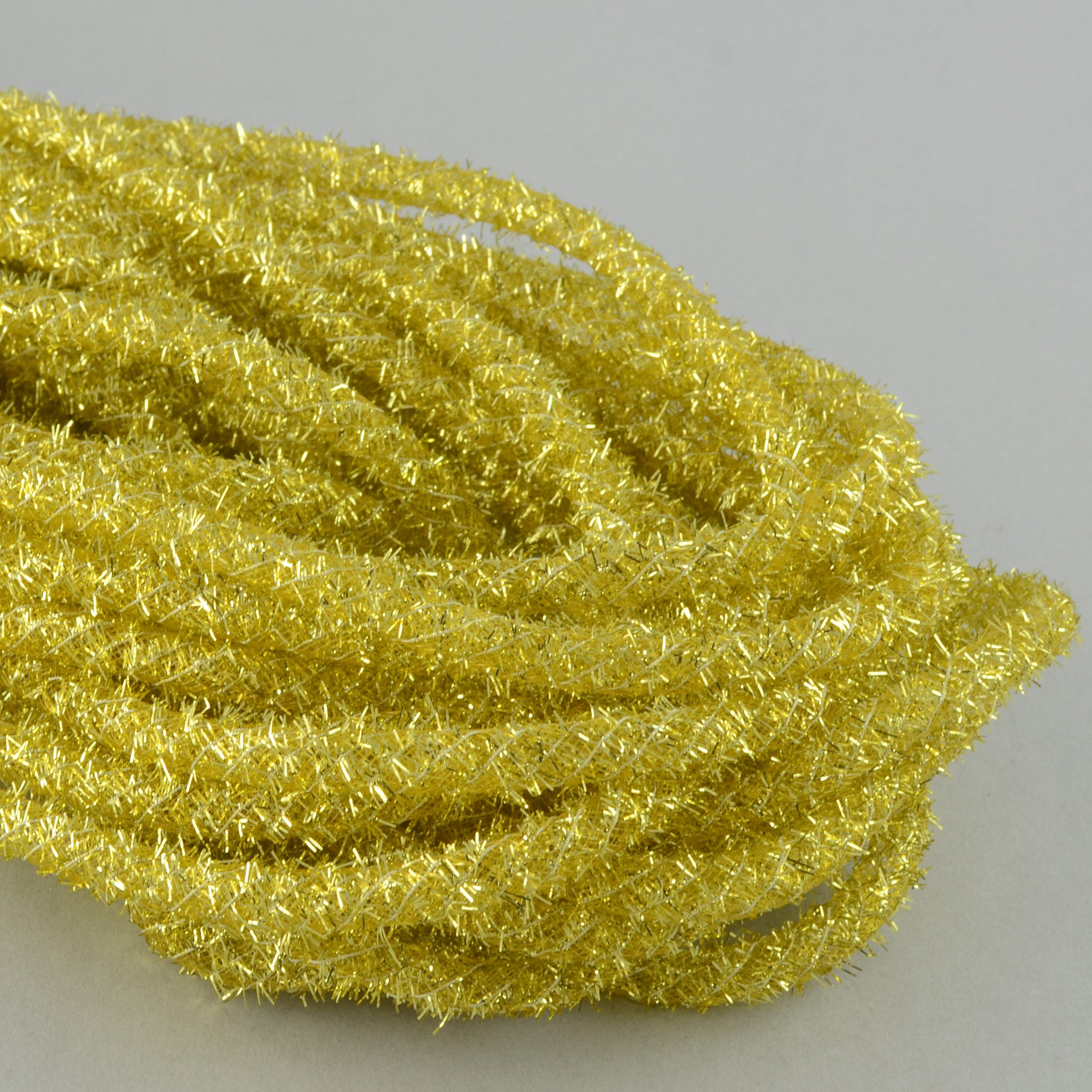 Tinsel Flex Tubing Ribbon: Metallic Gold (20 Yards) Item Number: RE354045