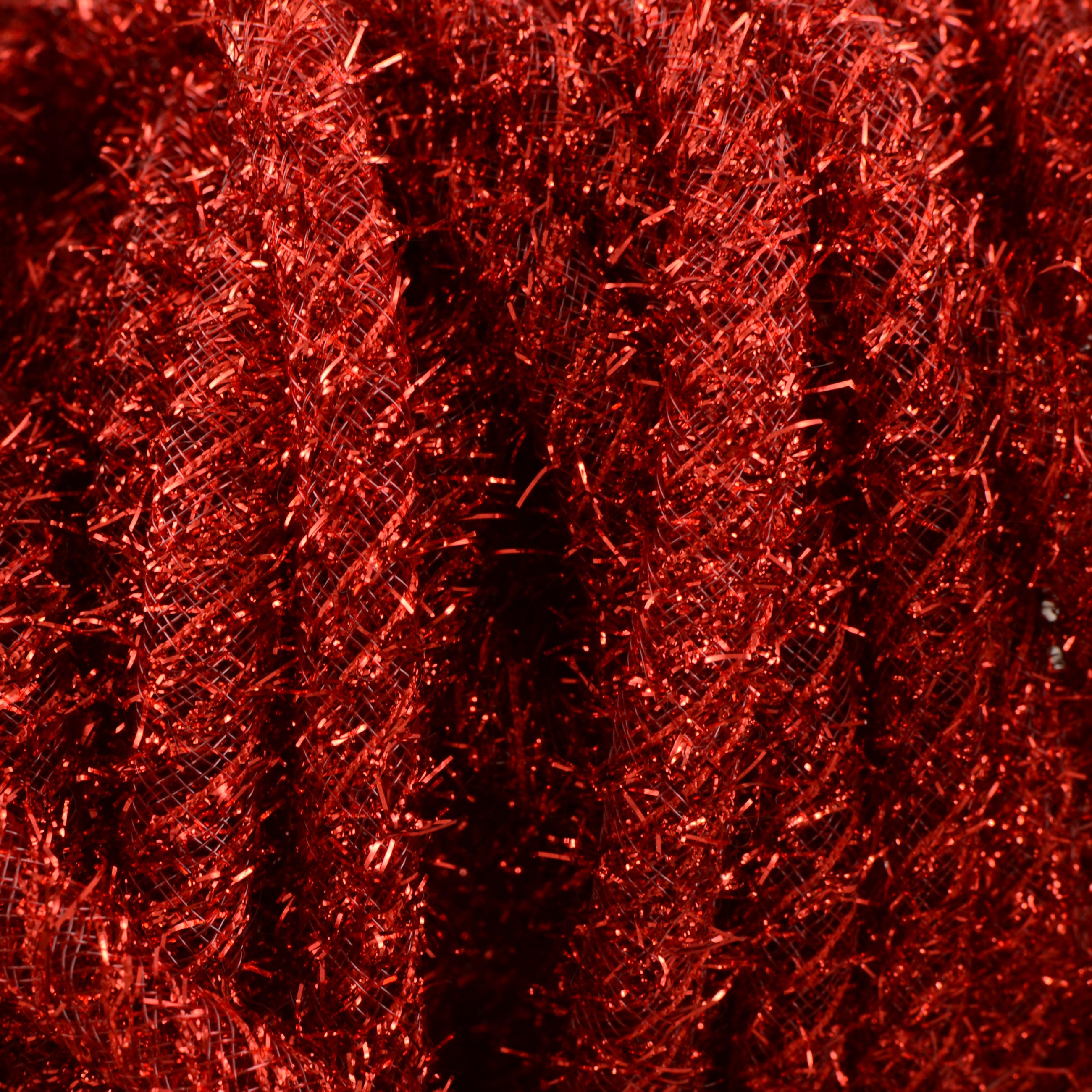 Tinsel Flex Tubing Ribbon: Metallic Red (20 Yards) Lifestyle Photo