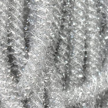 Tinsel Flex Tubing Ribbon: Metallic Silver (20 Yards) Lifestyle Photo