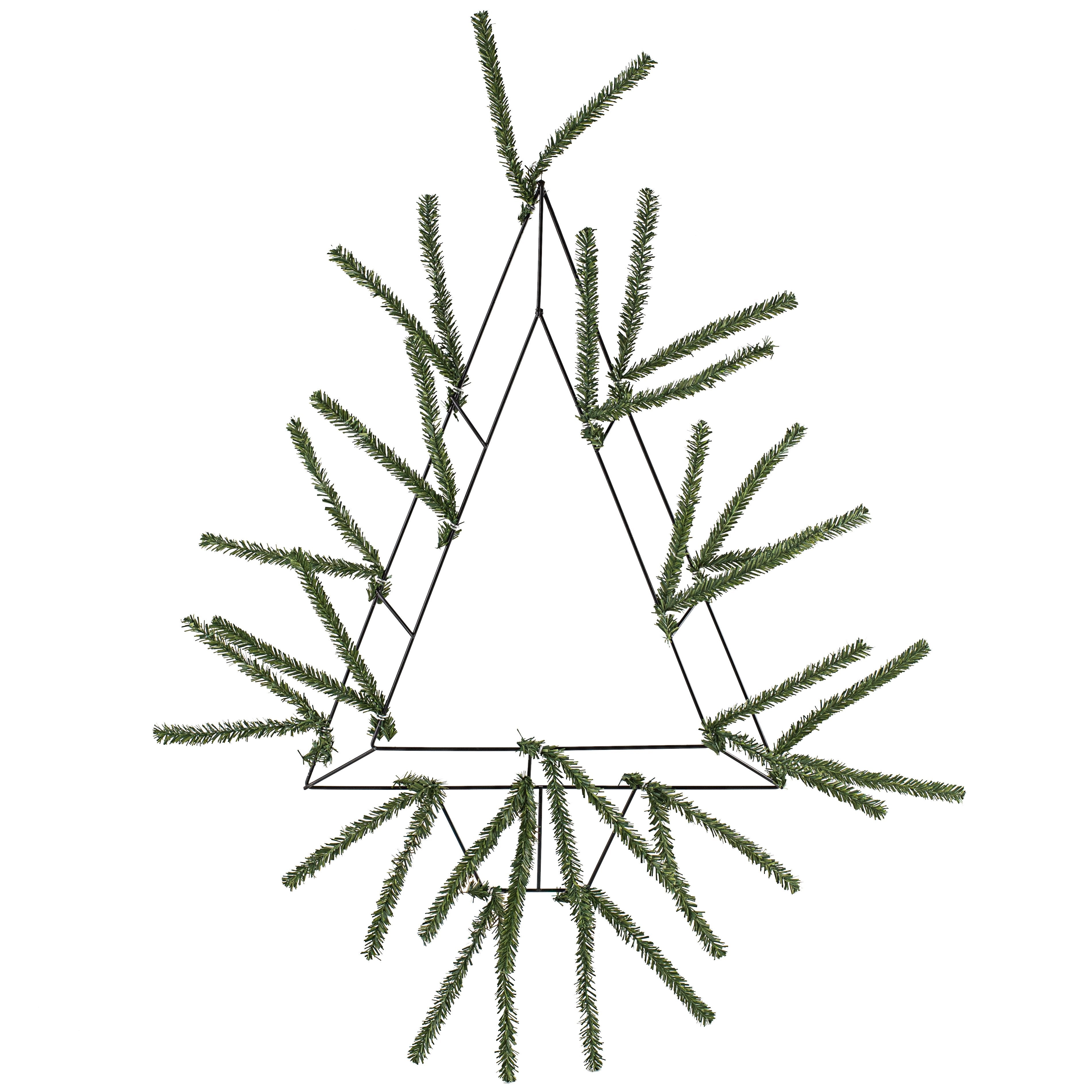 20" Tinsel Open Tree Work Form: Two Tone Green Item Number: XX765209