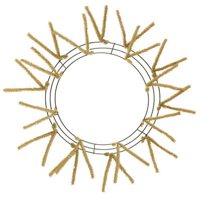 15-24" Tinsel Work Wreath Form: Burlap Item Number: XX7504W4