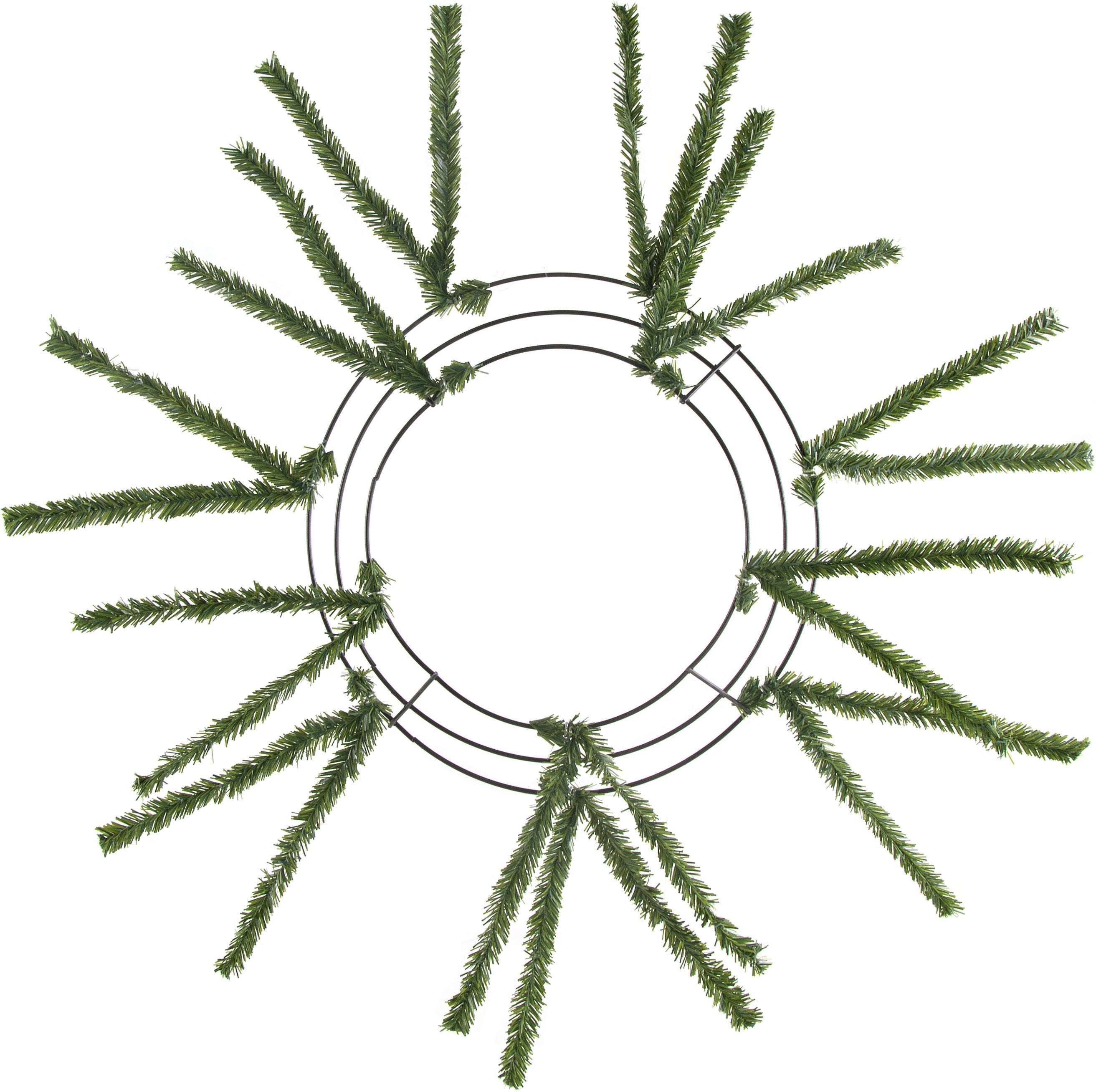10-20" Tinsel Work Wreath Form: Green Item Number: XX167760