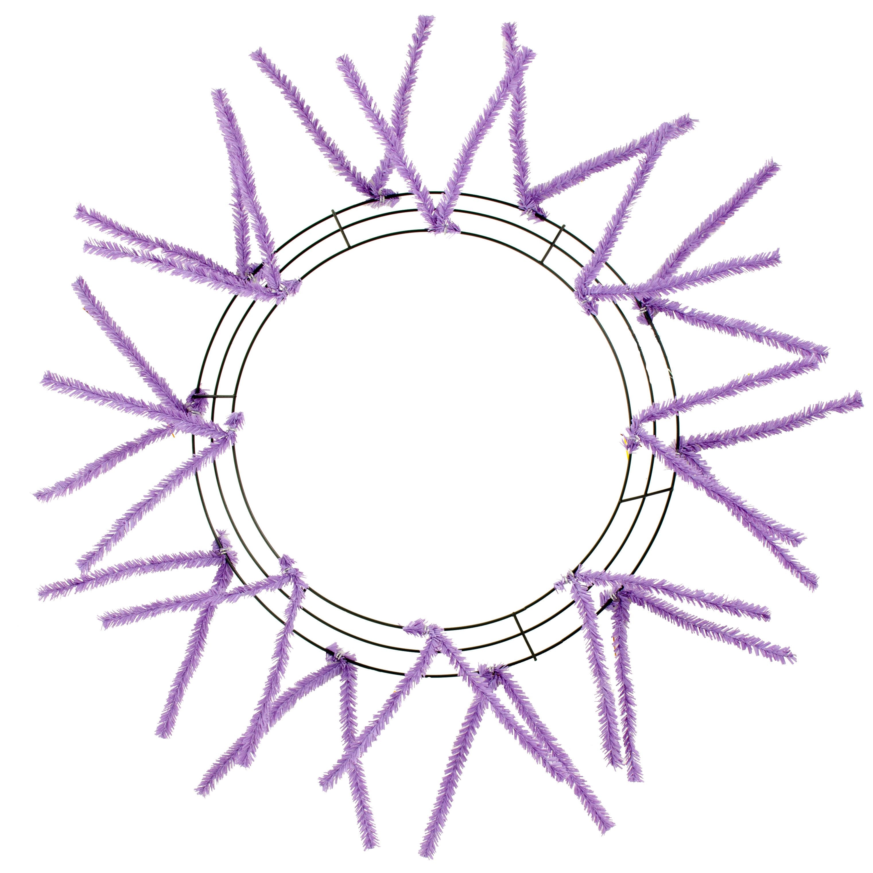 15-24" Tinsel Work Wreath Form: Lavender Item Number: XX750413
