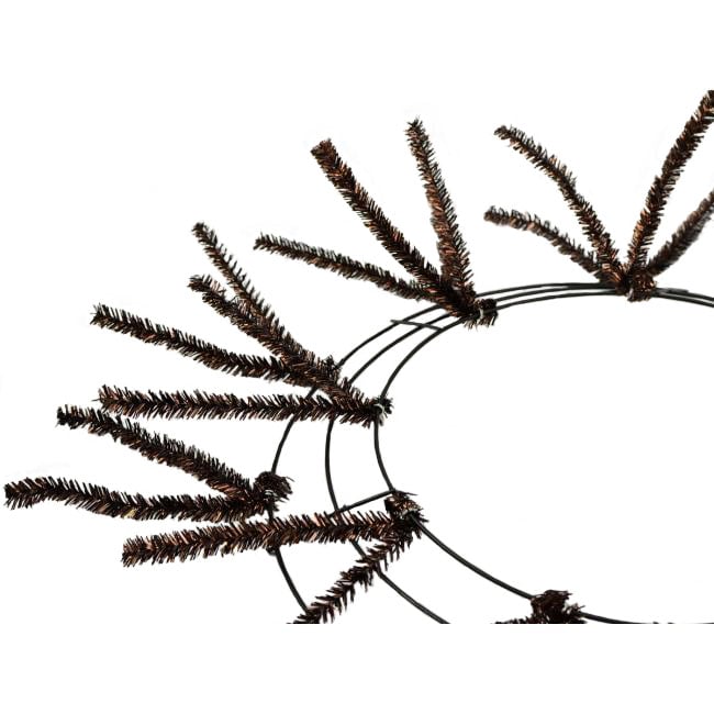 15-24" Tinsel Work Wreath Form: Metallic Brown detail photo 3