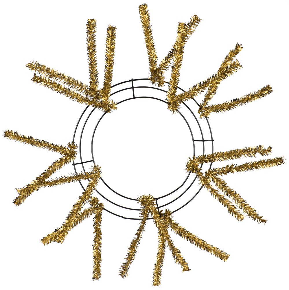 10-20" Tinsel Work Wreath Form: Metallic Gold Item Number: XX167908
