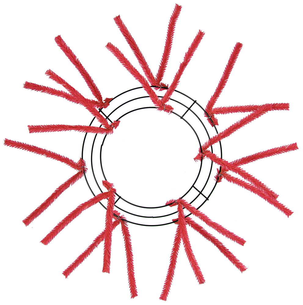 10-20" Tinsel Work Wreath Form: Red Item Number: XX167824