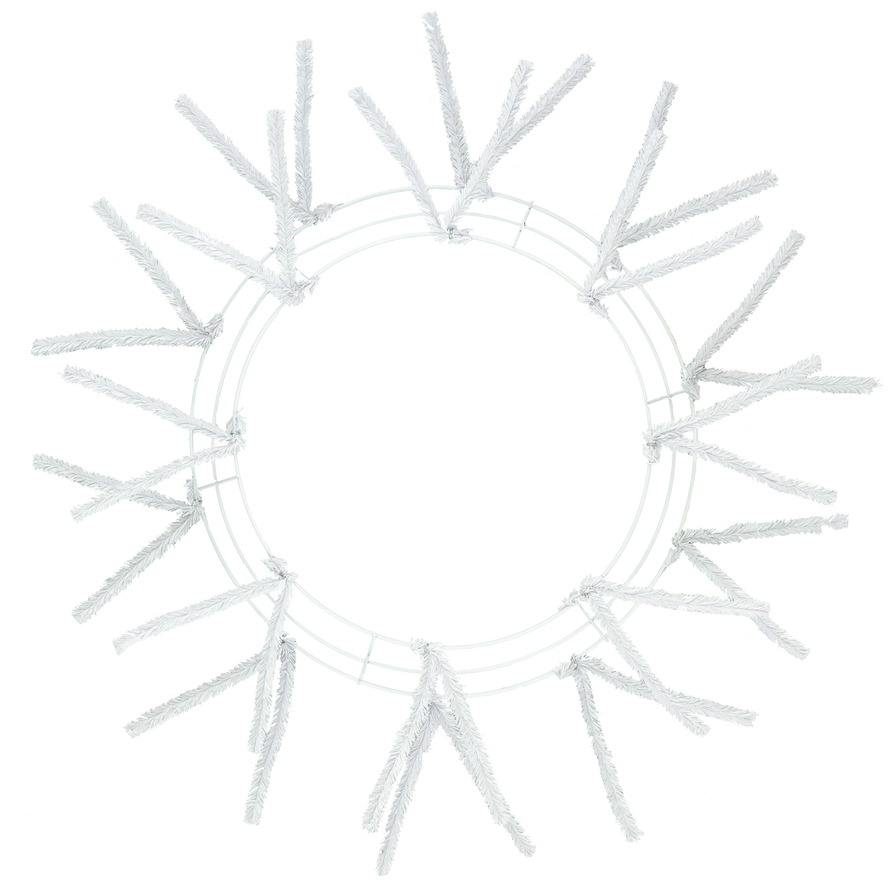 15-24" Tinsel Work Wreath Form: White Item Number: XX750427