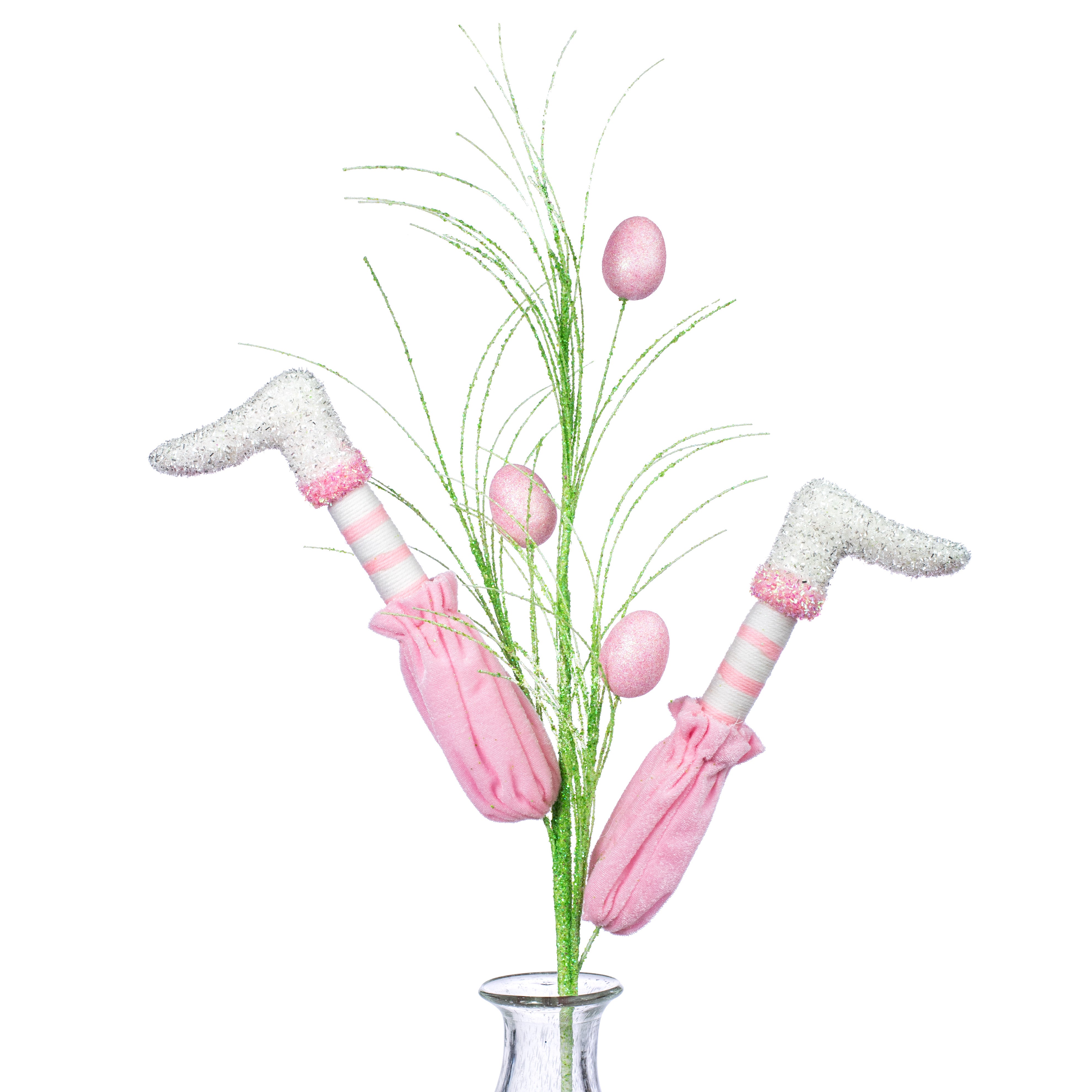 32" Tinsel & Yarn Bunny Leg Spray Item Number: 62313PK