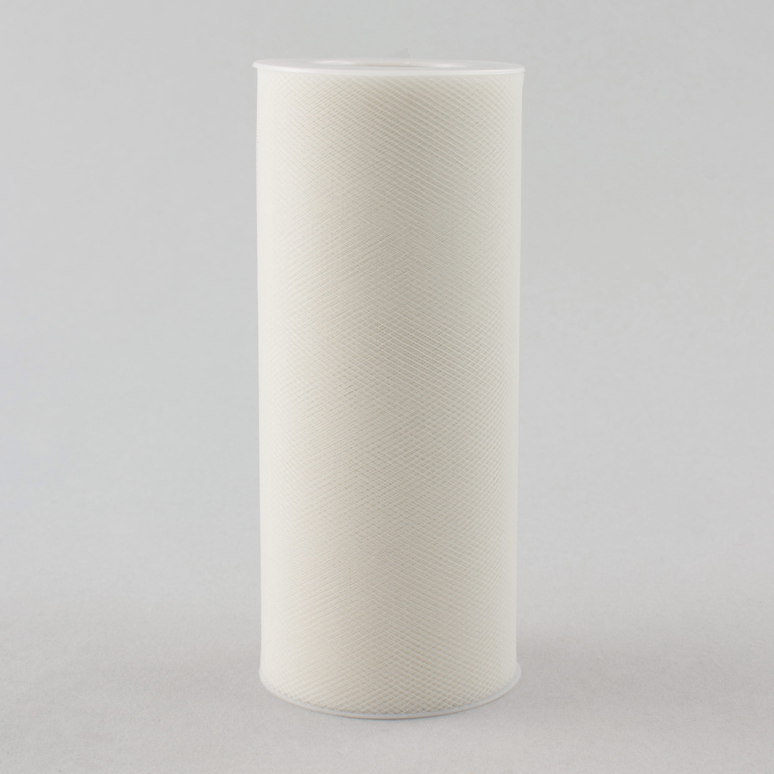 6" Tulle Ribbon: Eggshell (25 Yards) Item Number: TU06-02A
