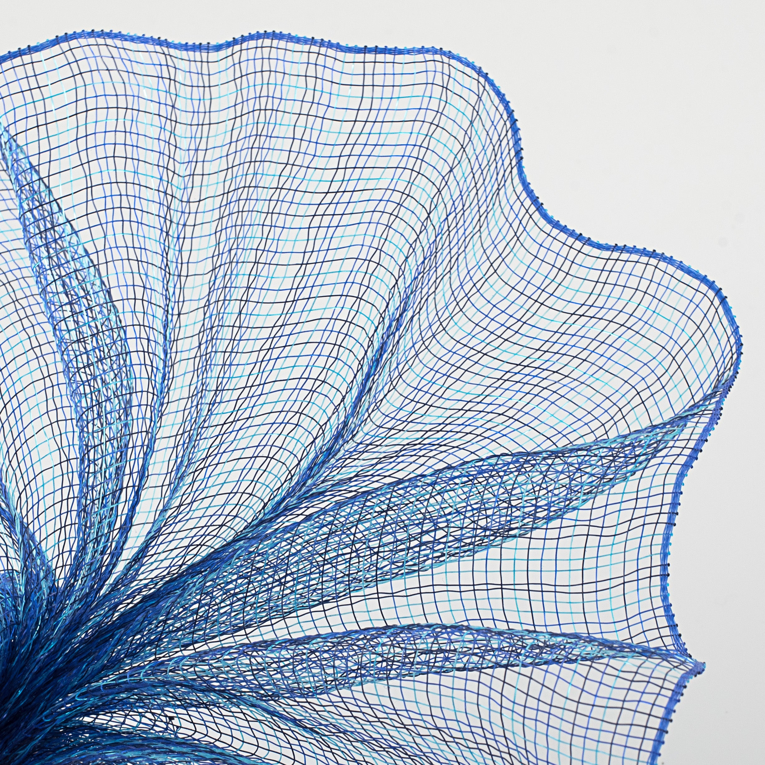 10" Tweed Deco Mesh: Navy & Royal Lifestyle Photo