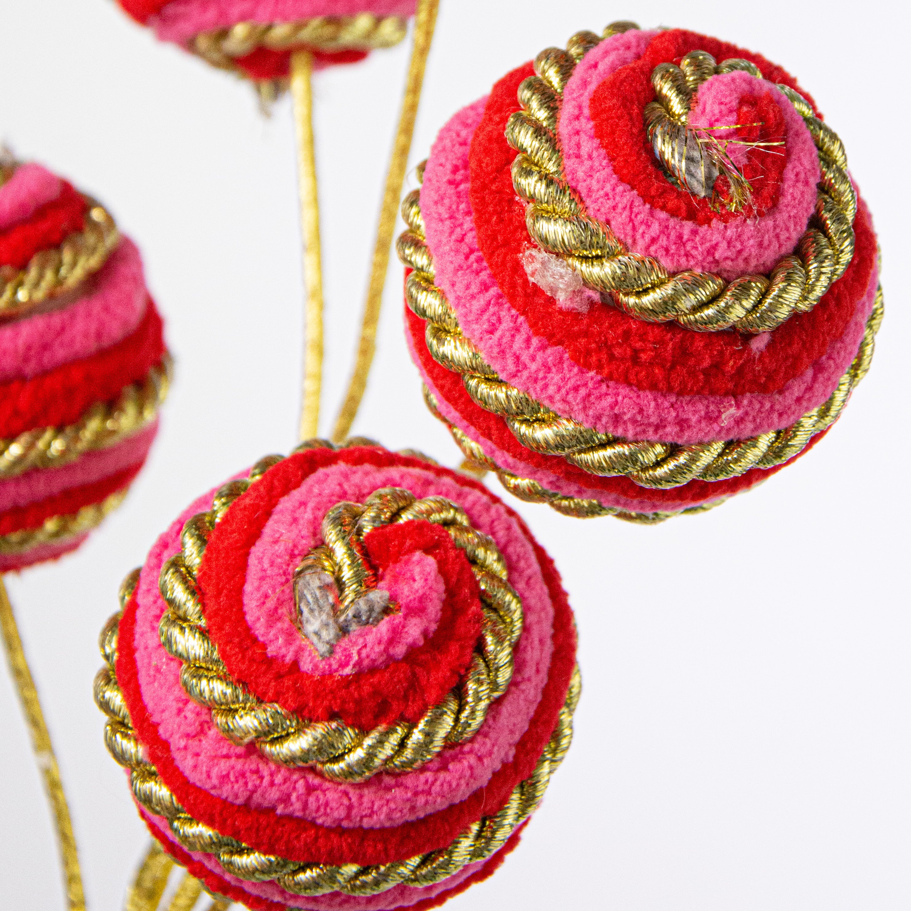 16" Twirl Ball Pick: Red, Pink, Gold Lifestyle Photo