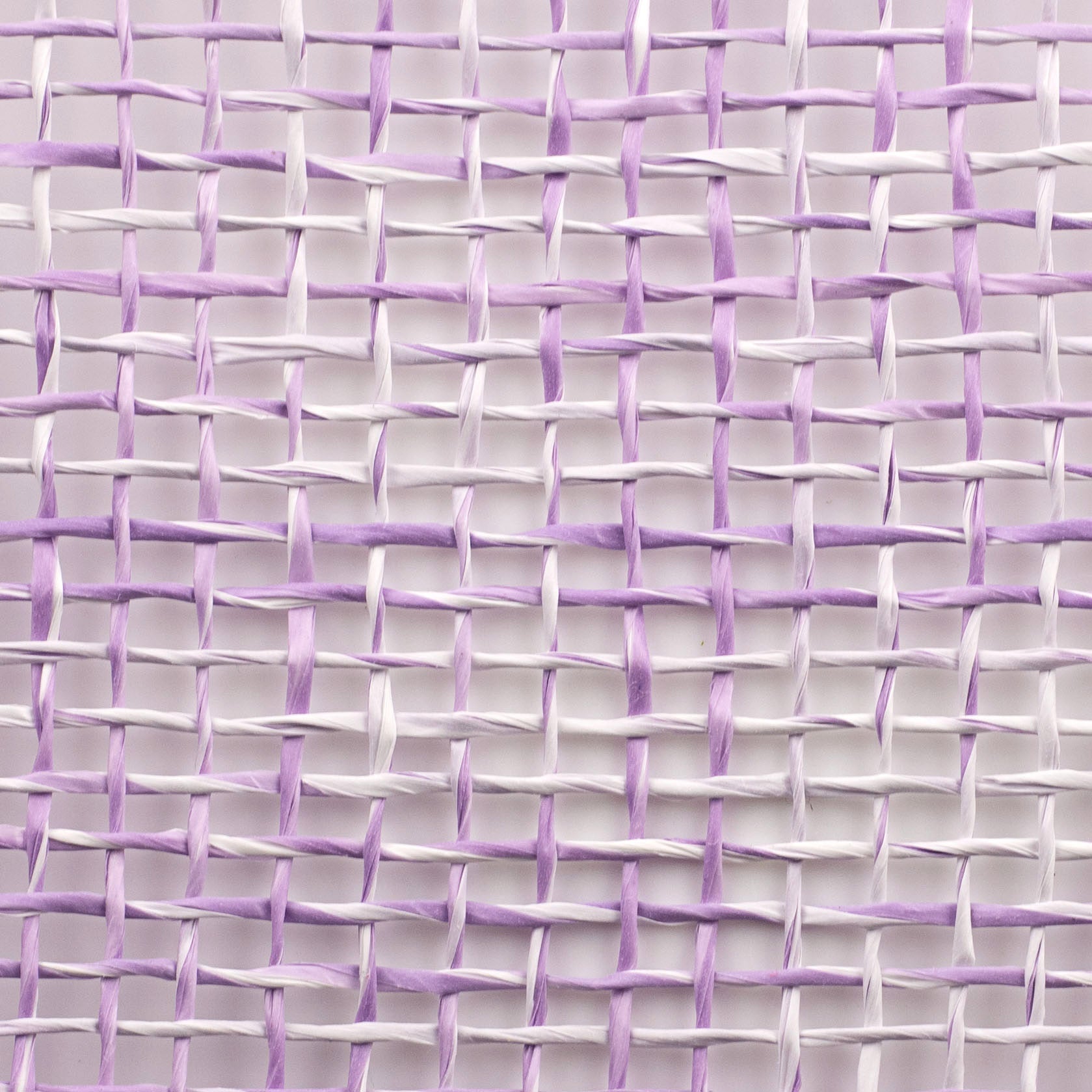 10" Two-Tone Poly Burlap Mesh: Lavender & White detail photo 3