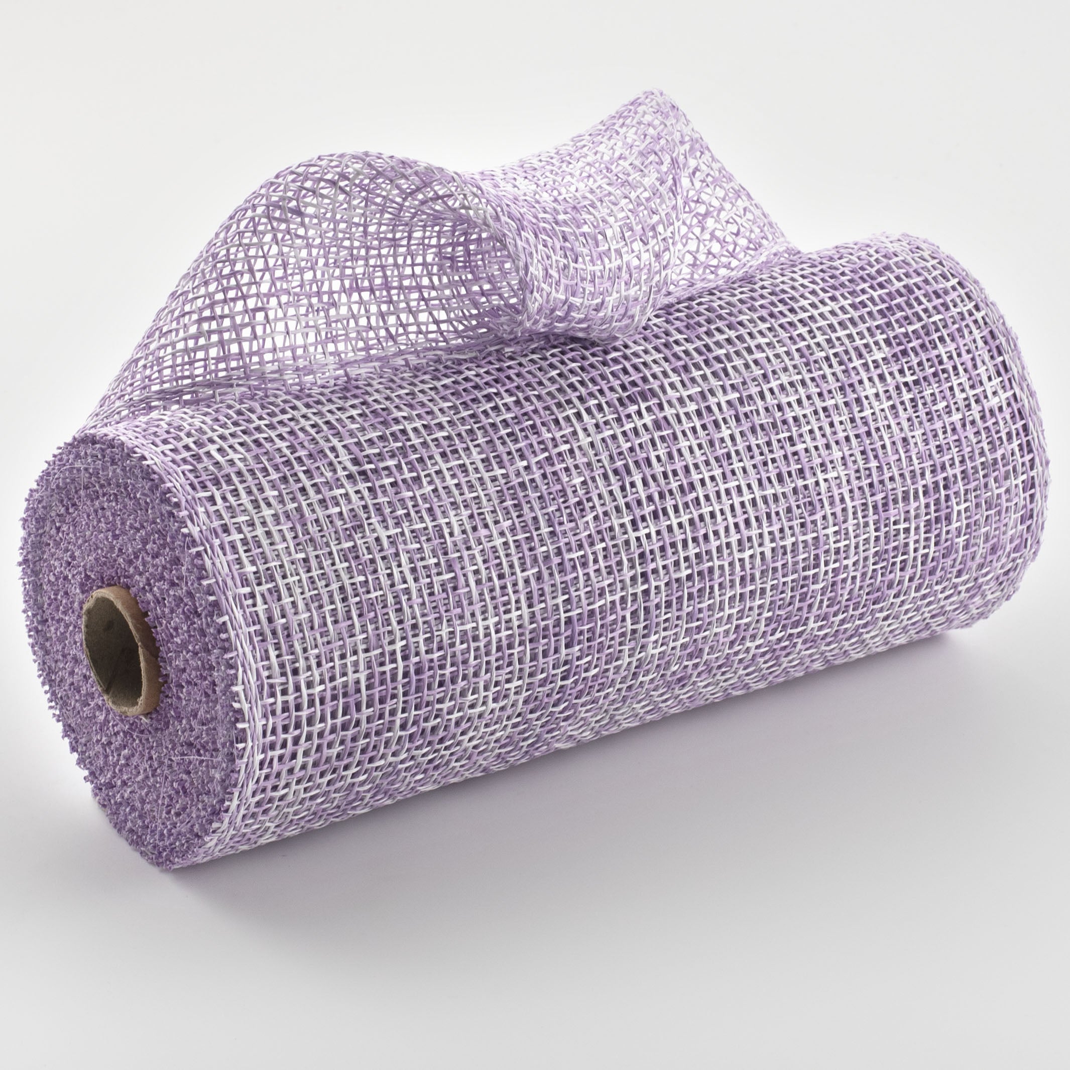 10" Two-Tone Poly Burlap Mesh: Lavender & White Item Number: RP8155M1
