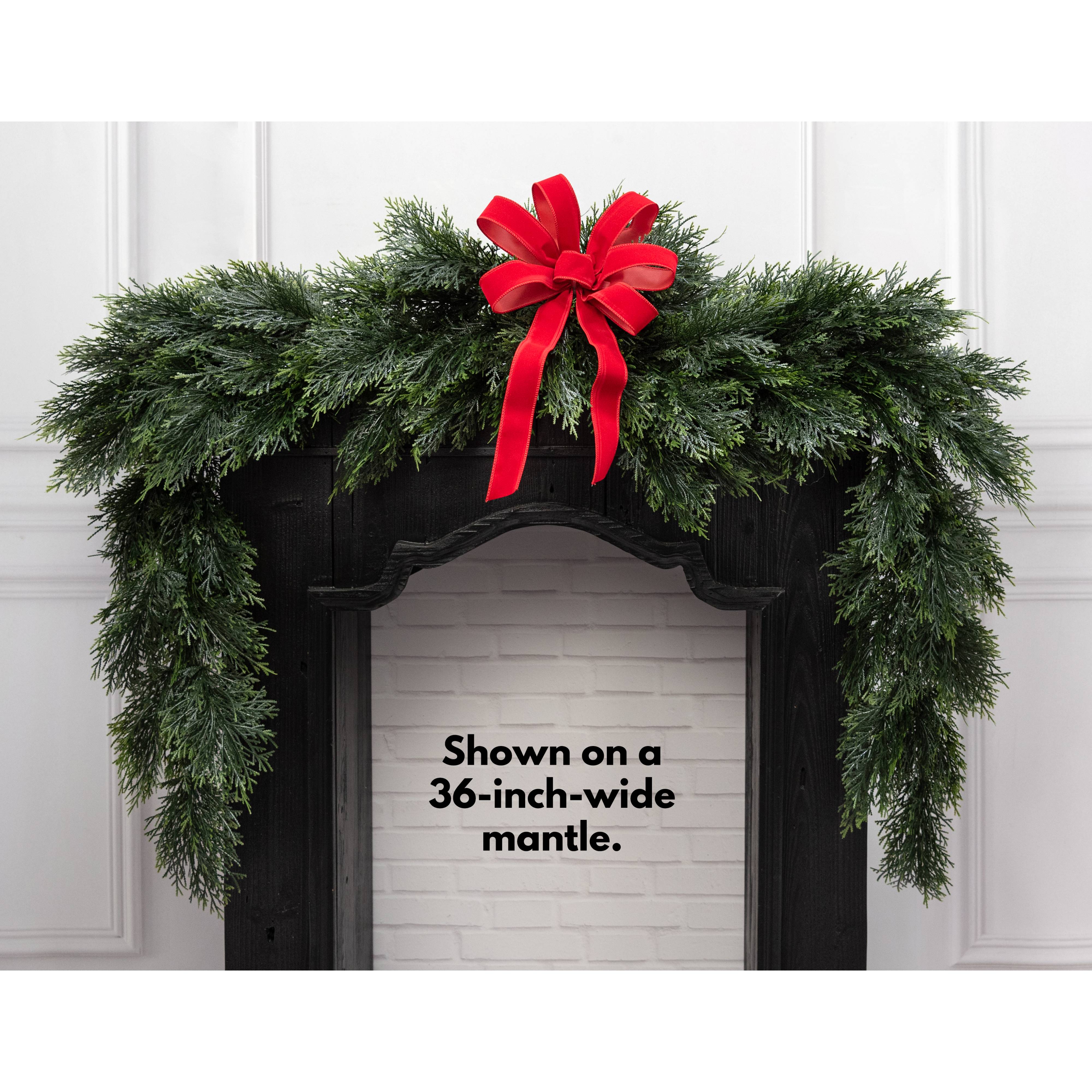 8' UV Protect Cedar Swag Garland Lifestyle Photo