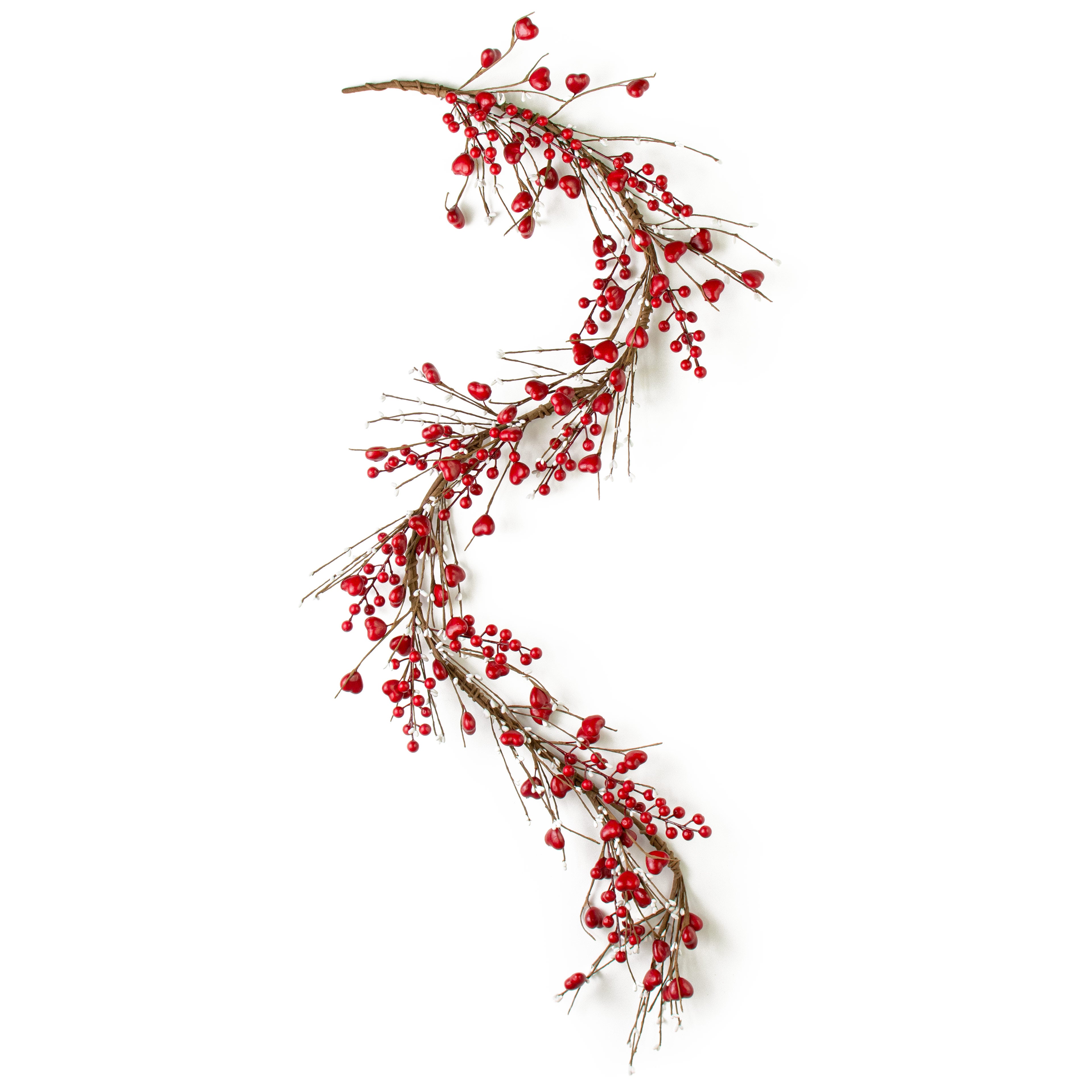 5' Valentine's Day Heart Garland: Red detail photo 3