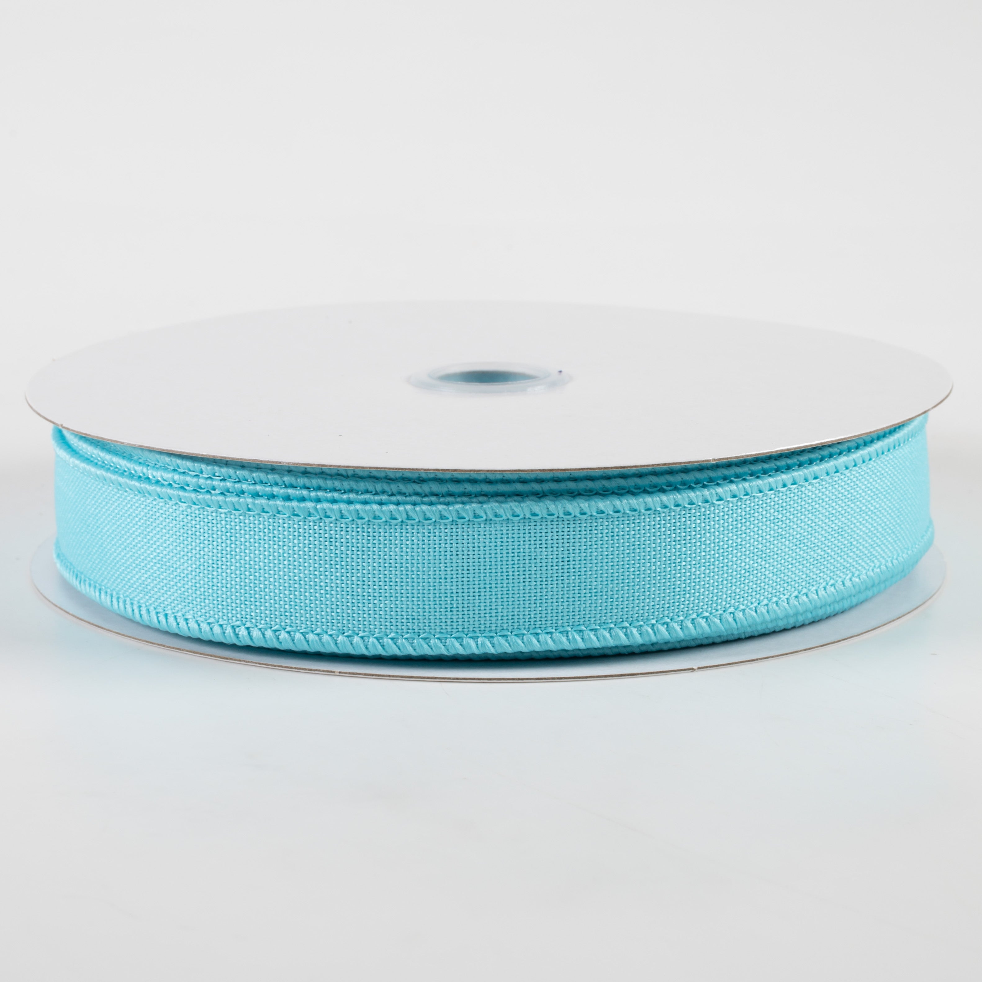7/8" Value Faux Burlap Ribbon: Light Blue (25 Yards)