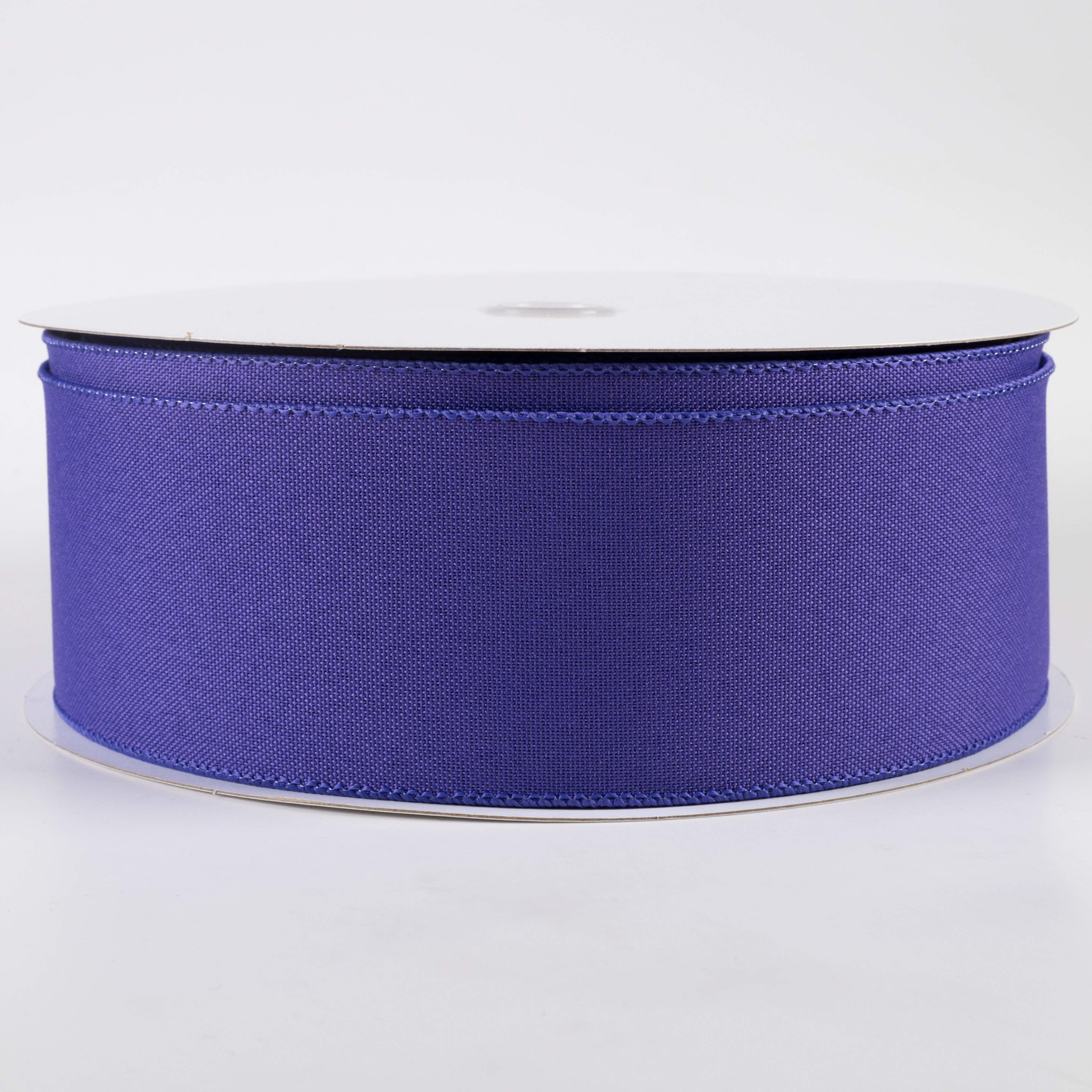 2.5" Value Faux Burlap Ribbon: Purple (50 Yards)