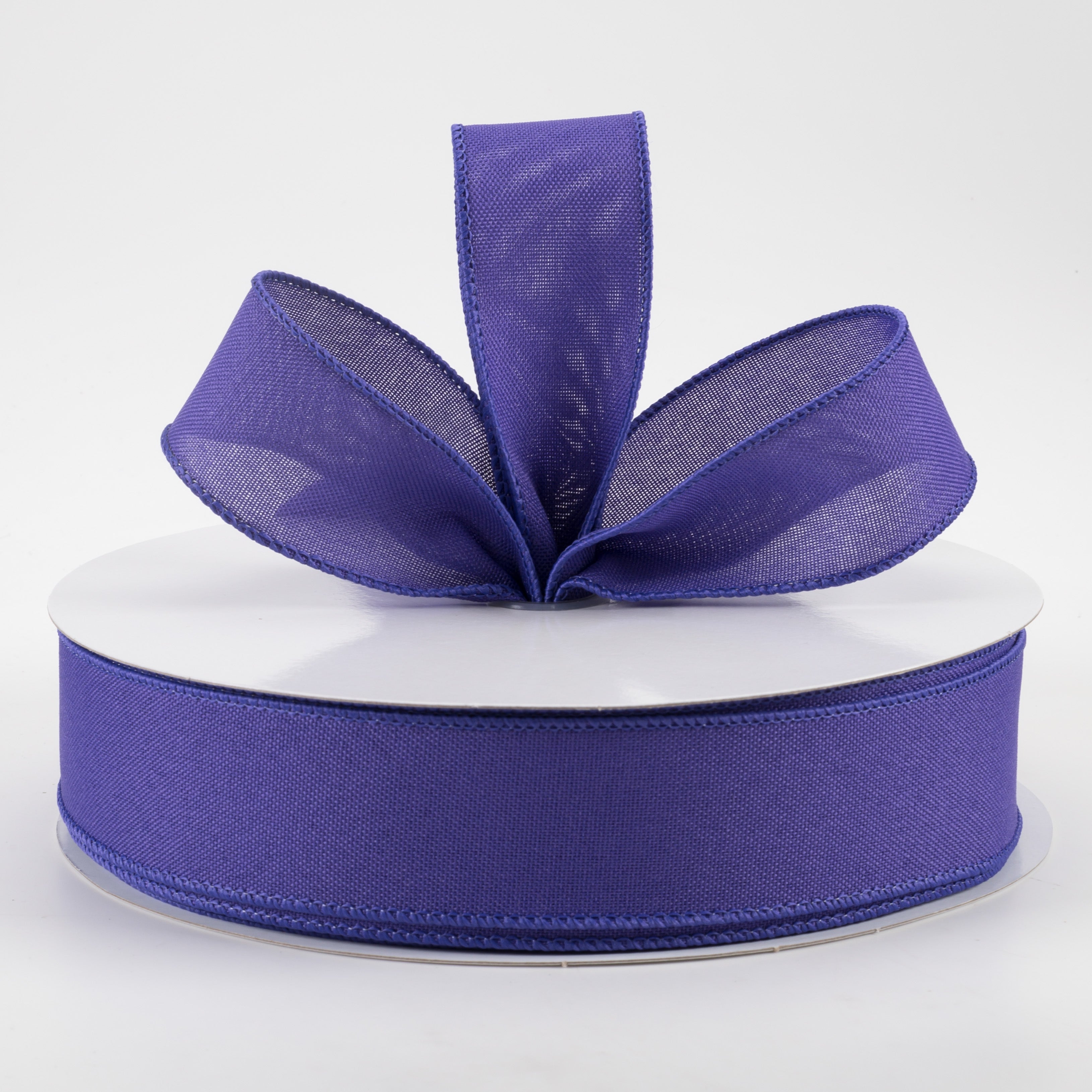 1.5" Value Faux Burlap Ribbon: Purple (50 Yards) Lifestyle Photo