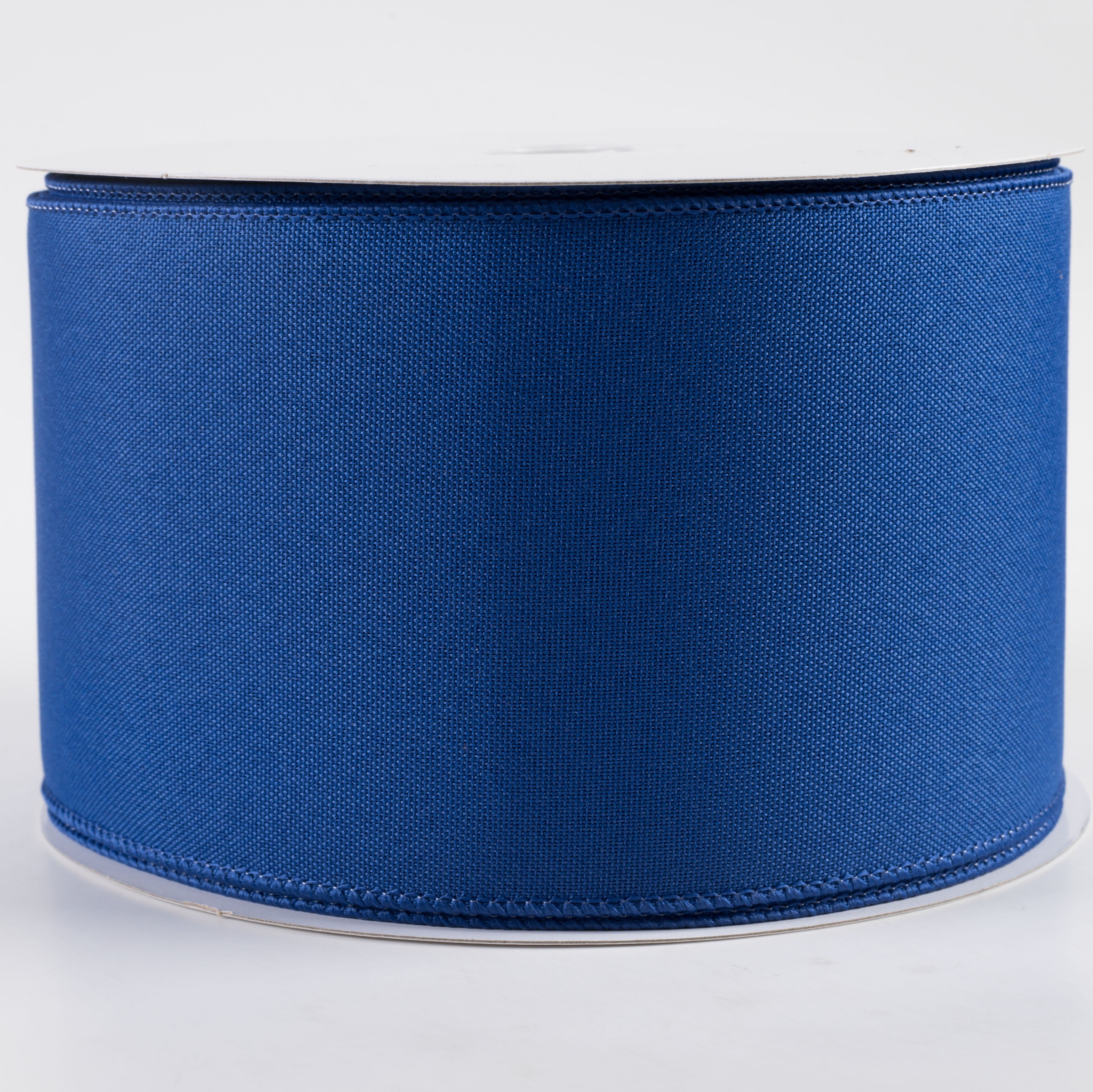 4" Value Faux Burlap Ribbon: Royal Blue (100 Feet)