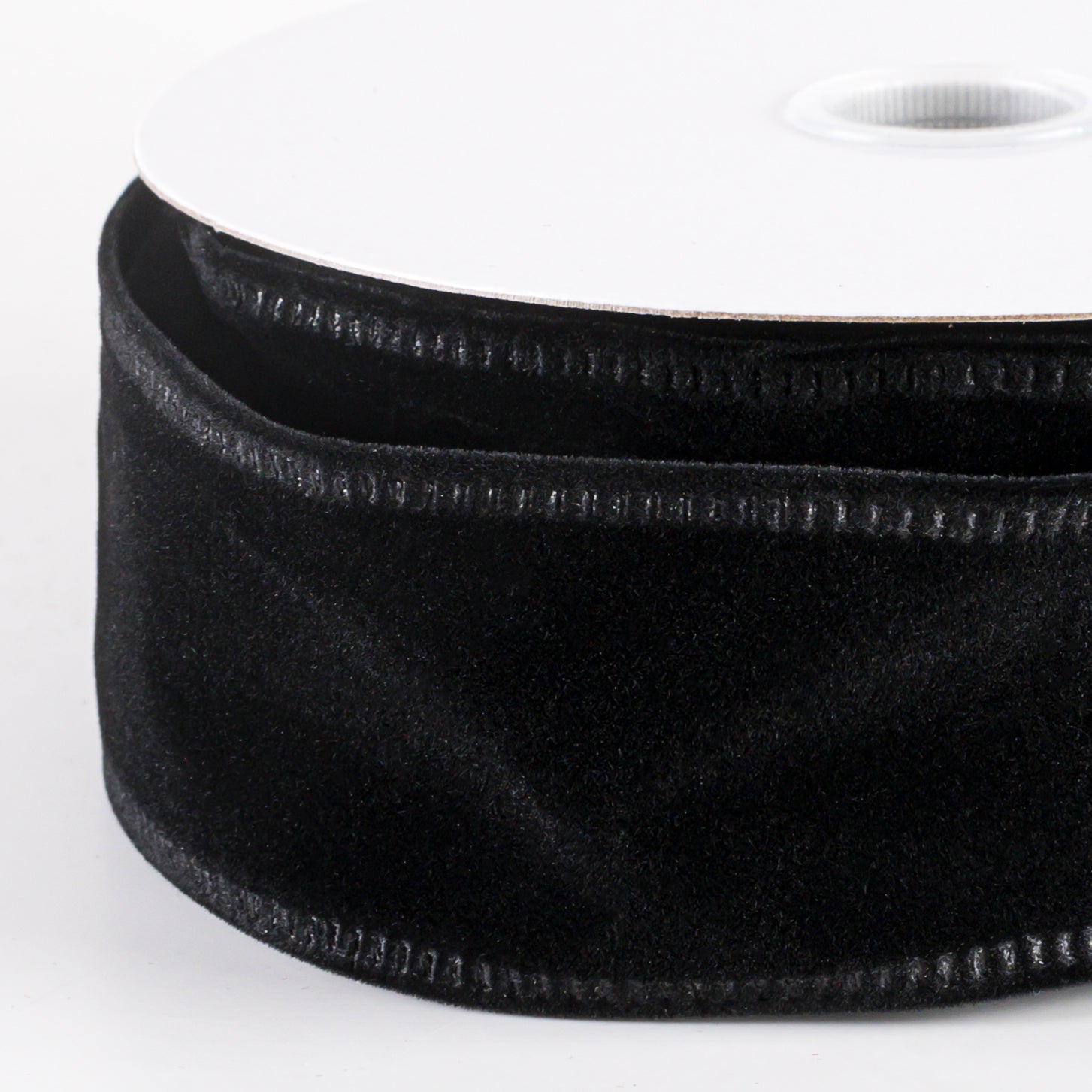 1.5" Value Velvet Ribbon: Black (10 Yards) detail photo 3
